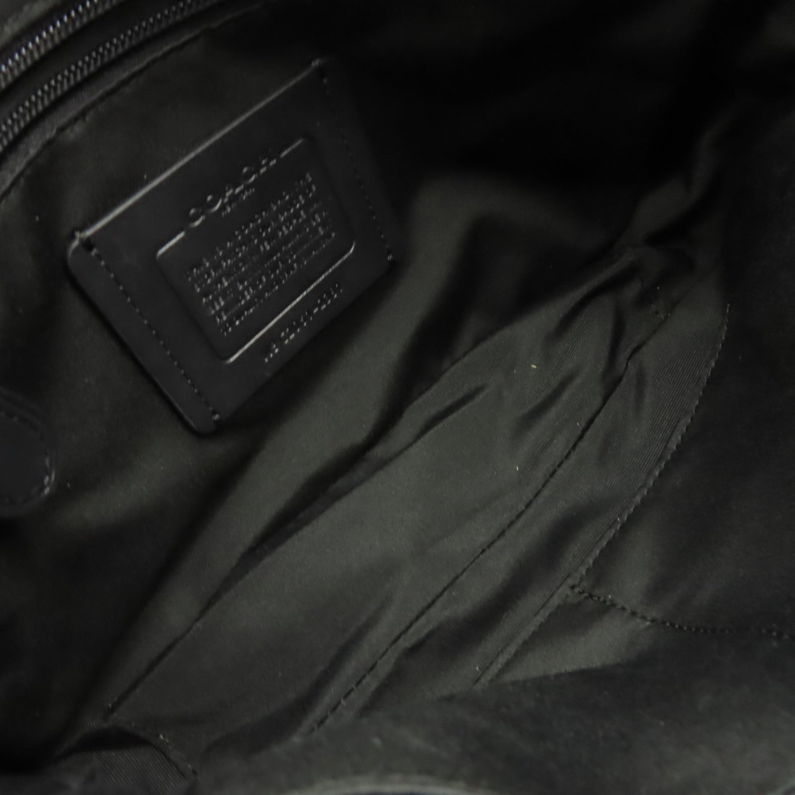COACH 牛皮皮革/尼龍Shoulder Bag肩背袋黑色/灰色