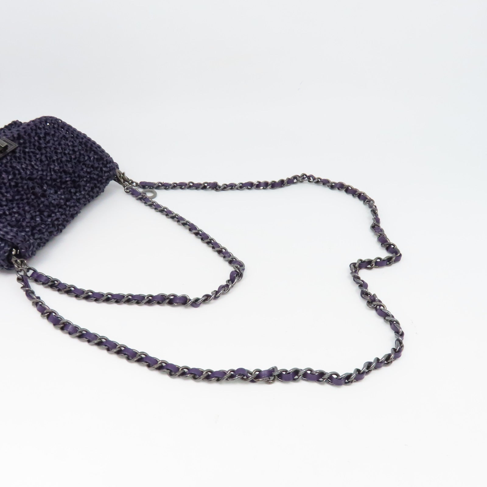 ANTEPRIMA PVC Chain Shoulder Bag Purple