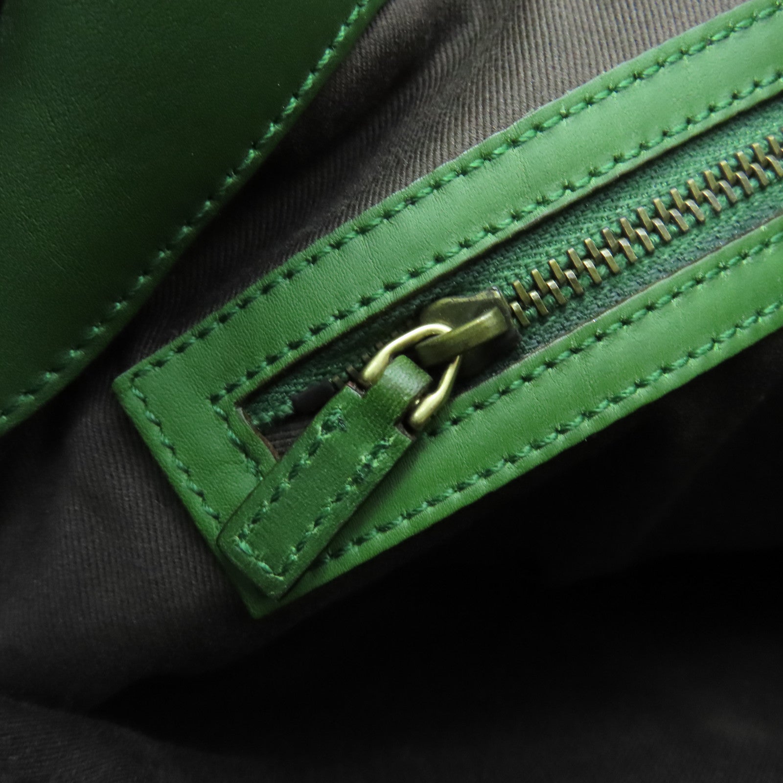 GUCCI 麂皮皮革Shoulder Bag金扣肩背袋綠色