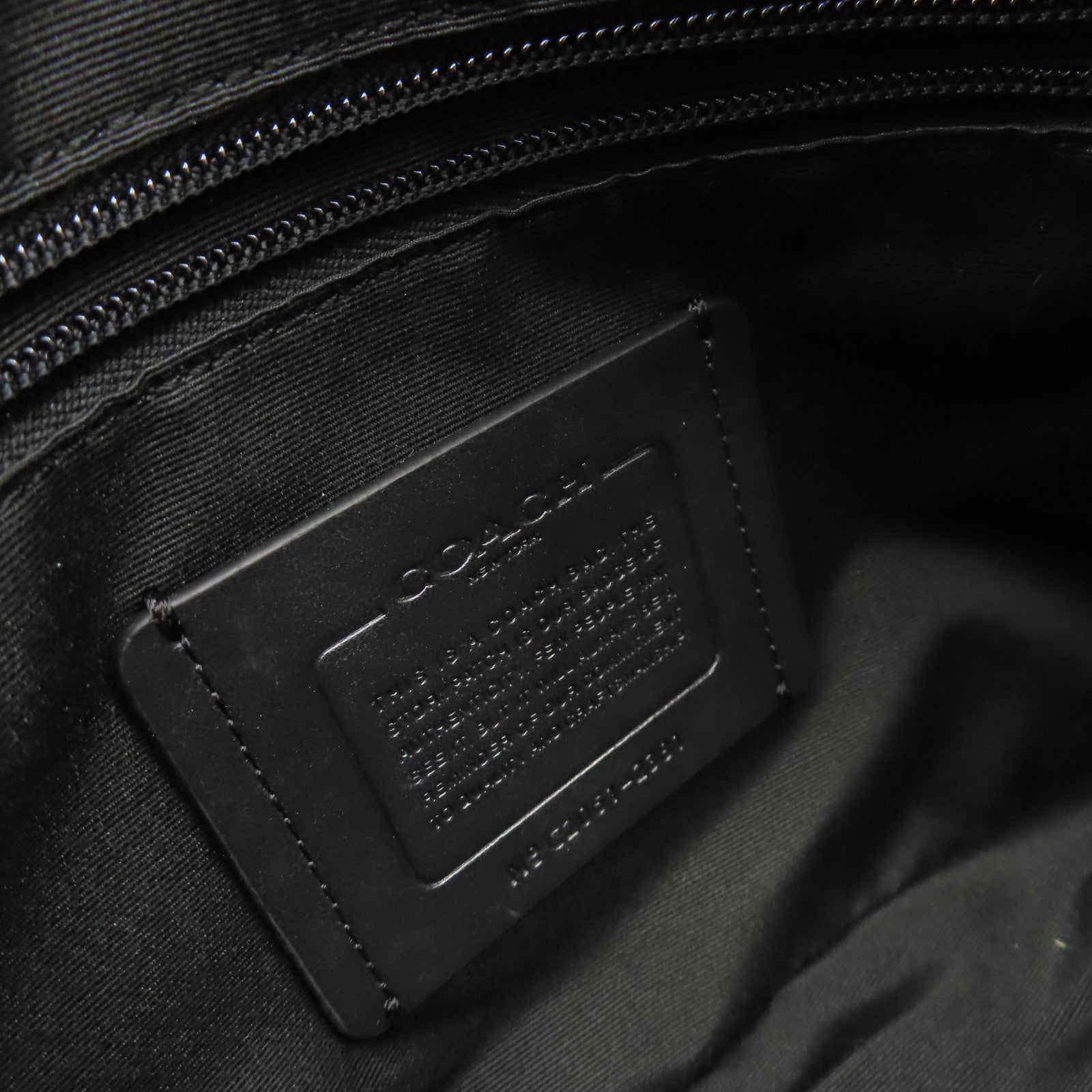 COACH 牛皮皮革/尼龍Shoulder Bag肩背袋黑色/灰色