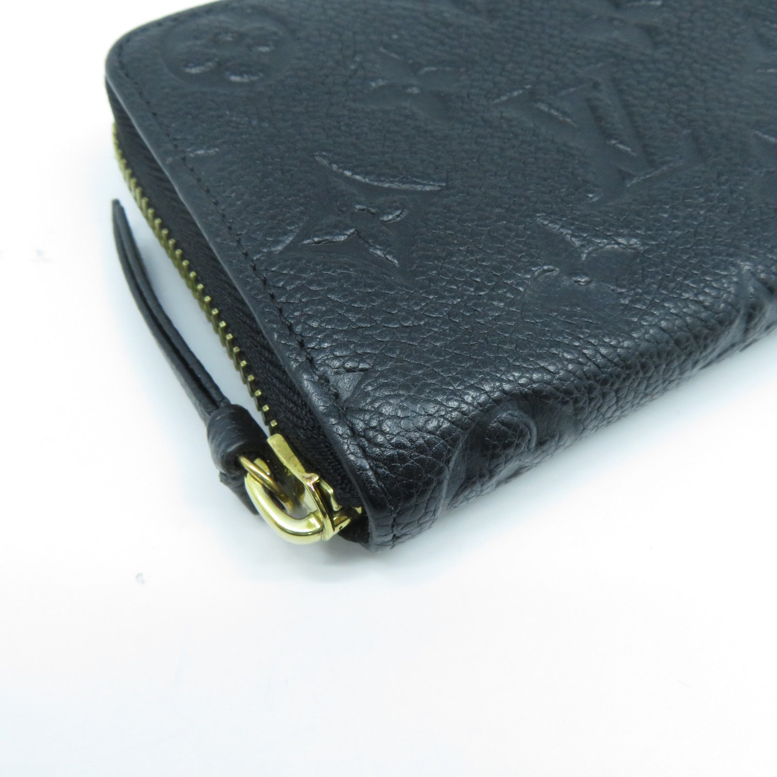 LOUIS VUITTON Monogram Empreinte Clemence Wallet金扣長錢包黑色