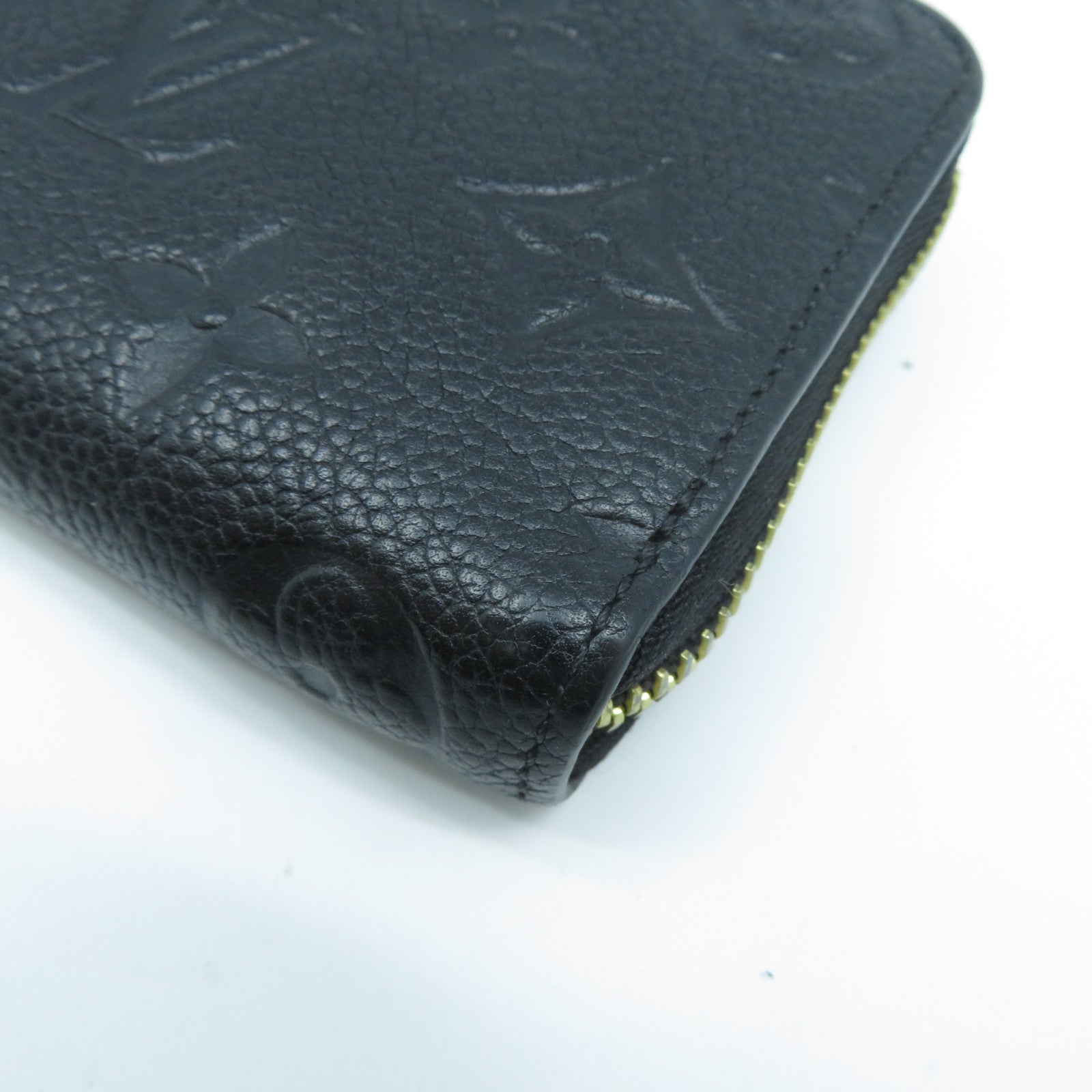 LOUIS VUITTON Monogram Empreinte Clemence Wallet金扣長錢包黑色