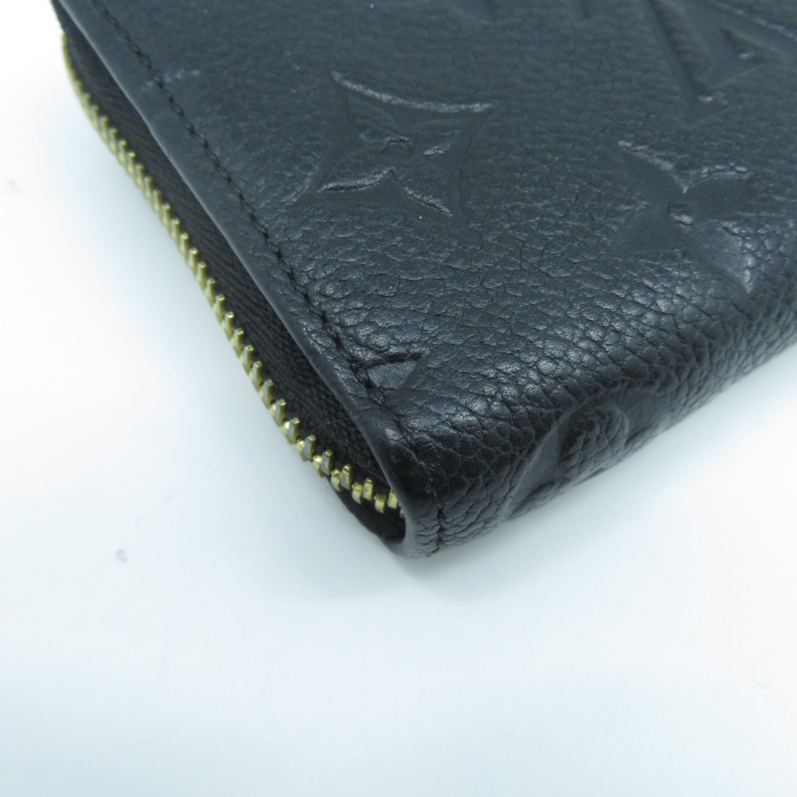 LOUIS VUITTON Monogram Empreinte Clemence Wallet金扣長錢包黑色