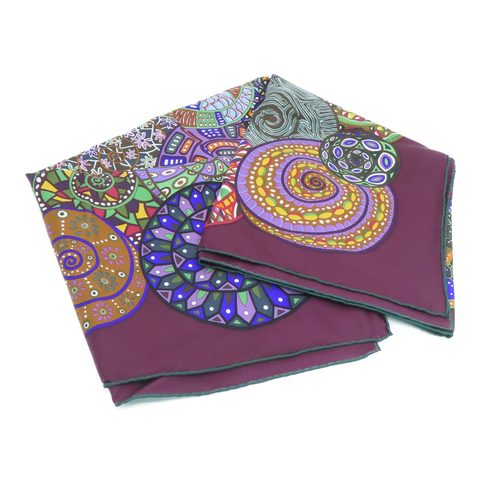 HERMES 丝质Scarf 90丝巾紫色/彩色