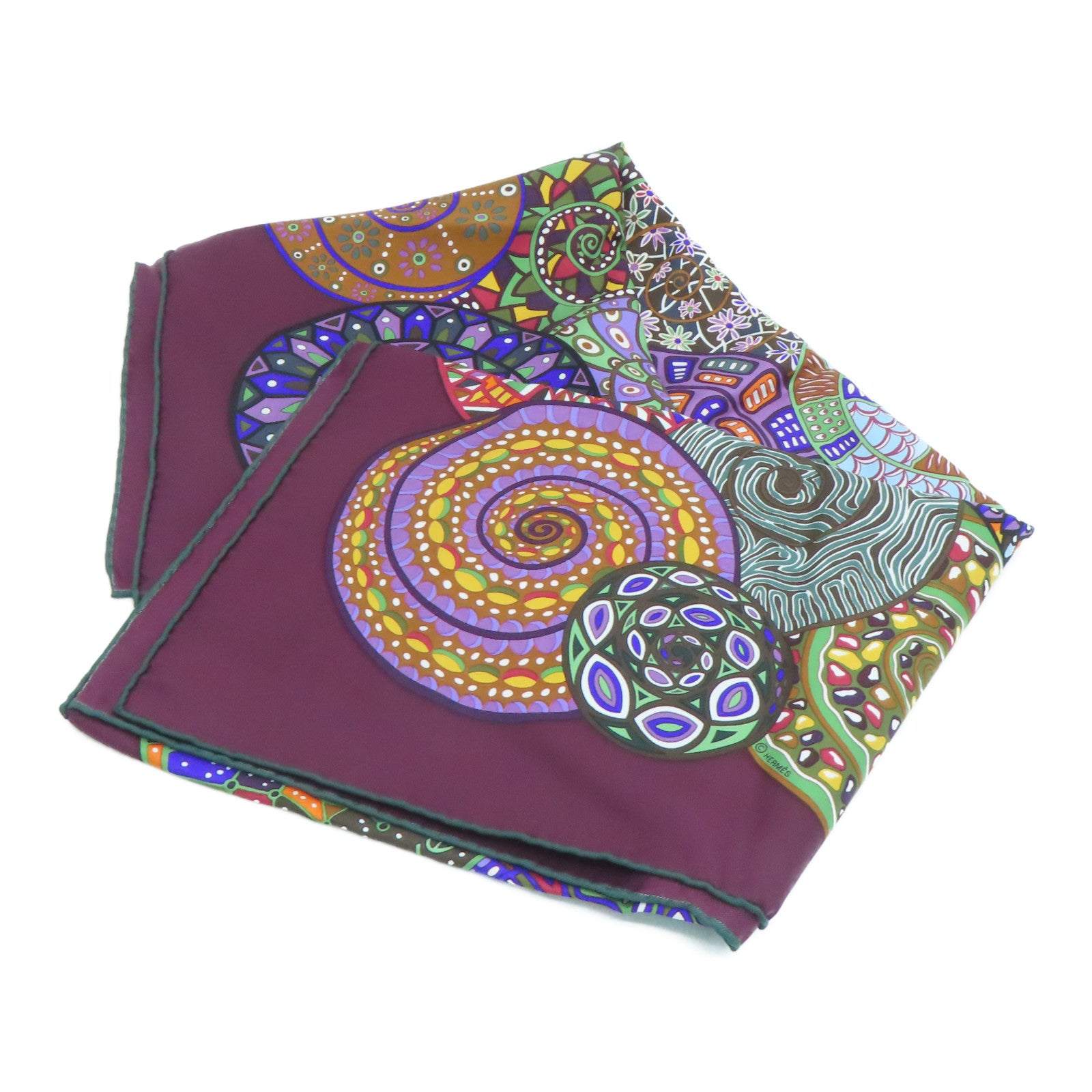 HERMES 丝质Scarf 90丝巾紫色/彩色