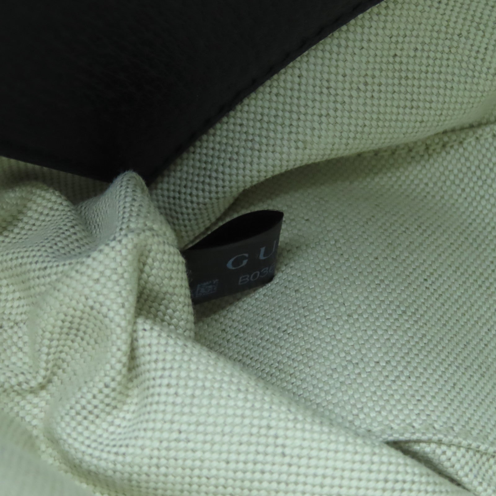 GUCCI 塗層帆布Ophidia銀扣肩背袋深藍色/米色