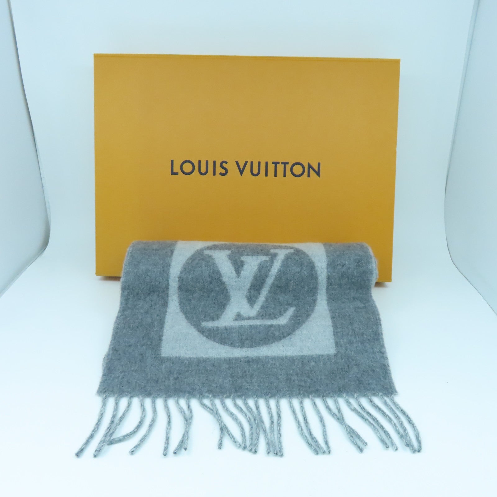 LOUIS VUITTON 羊毛/Cashmere Essential Scarf圍巾灰色