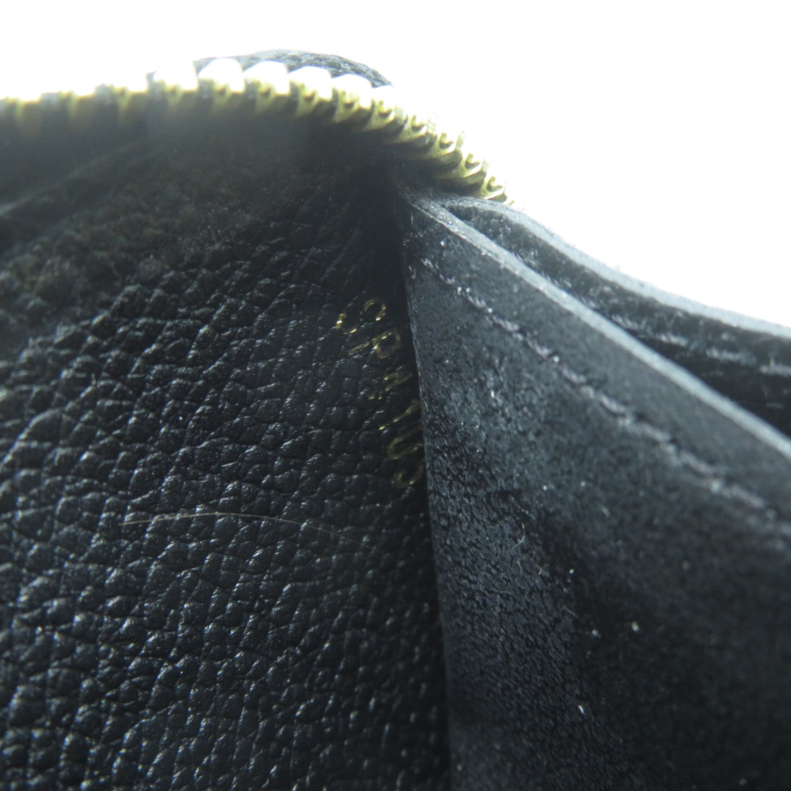 LOUIS VUITTON Monogram Empreinte Clemence Wallet金扣長錢包黑色