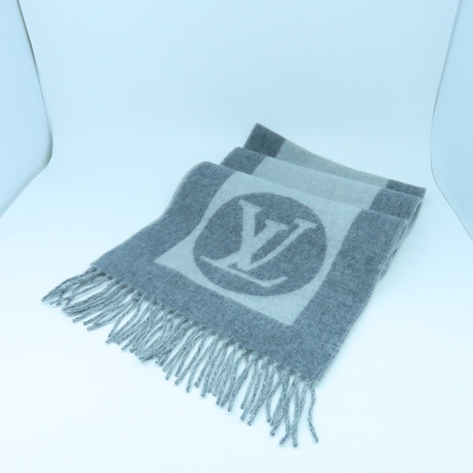 LOUIS VUITTON 羊毛/Cashmere Essential Scarf圍巾灰色