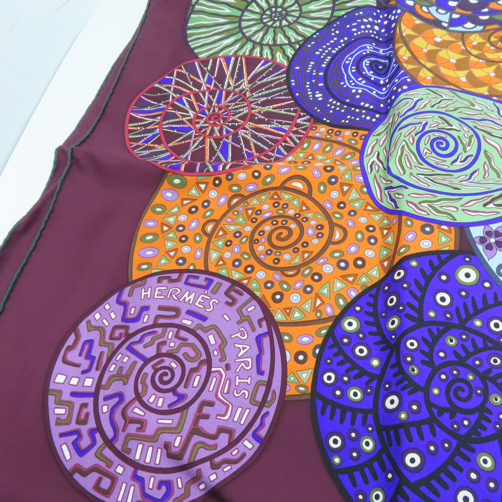 HERMES 丝质Scarf 90丝巾紫色/彩色