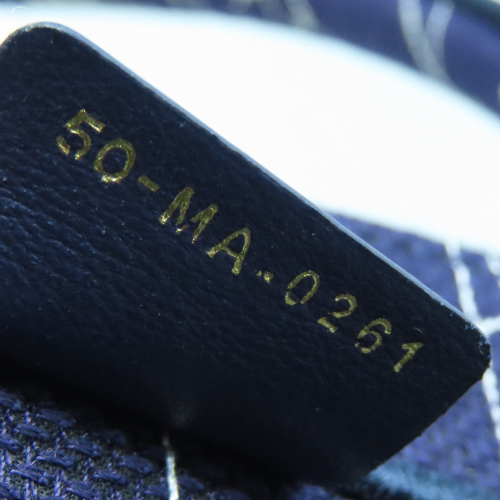 Dior Canvas Dior Book Handle Bag Dark Blue/Yellow/White