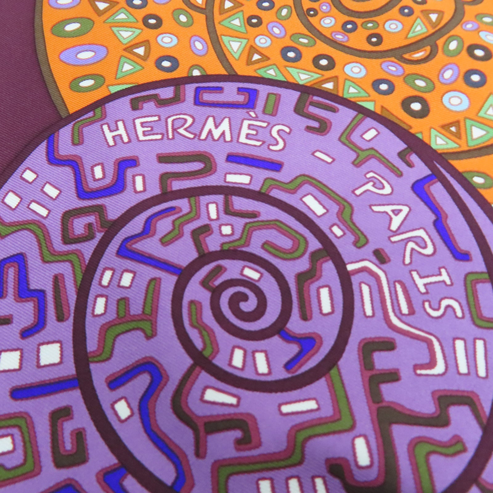 HERMES 丝质Scarf 90丝巾紫色/彩色