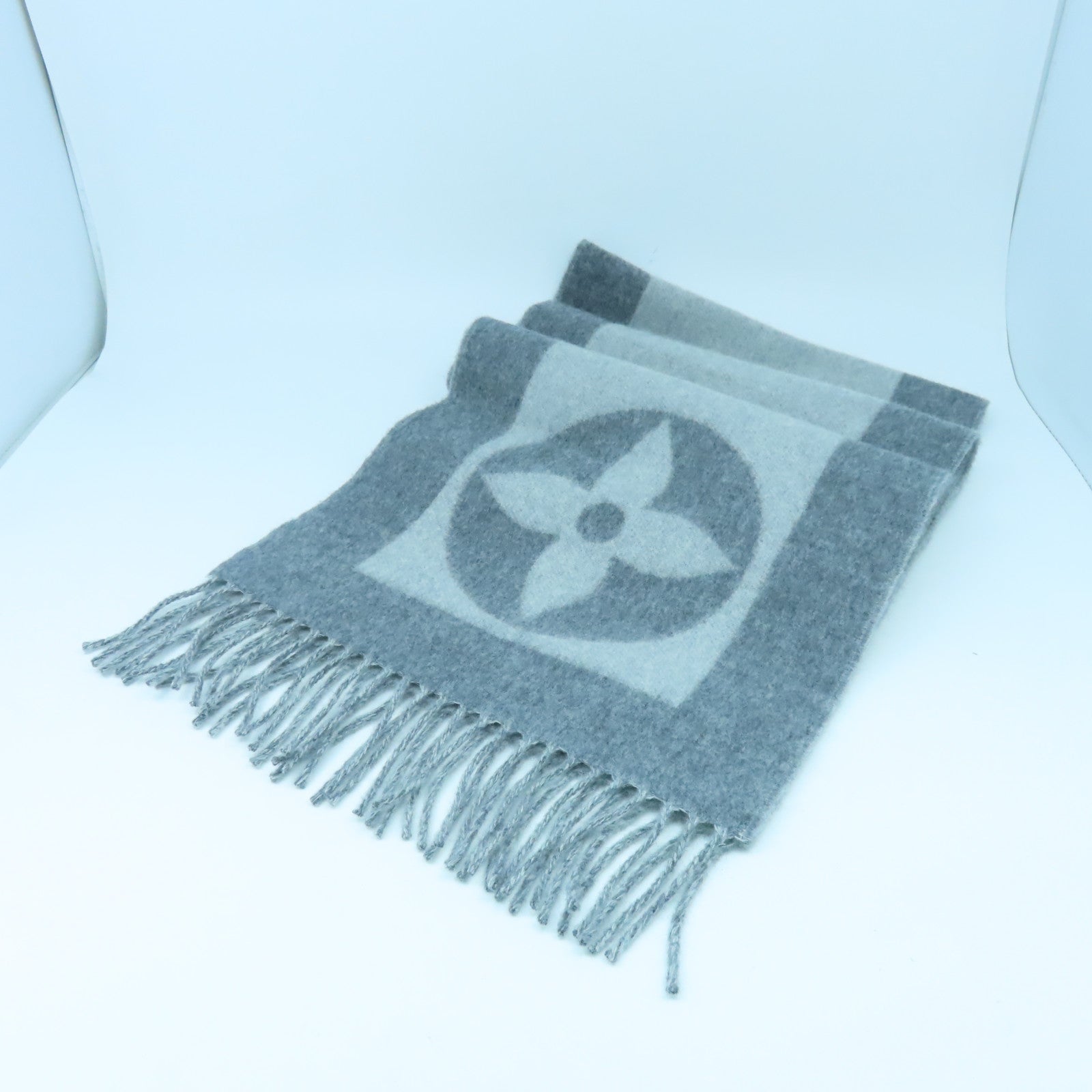 LOUIS VUITTON 羊毛/Cashmere Essential Scarf圍巾灰色