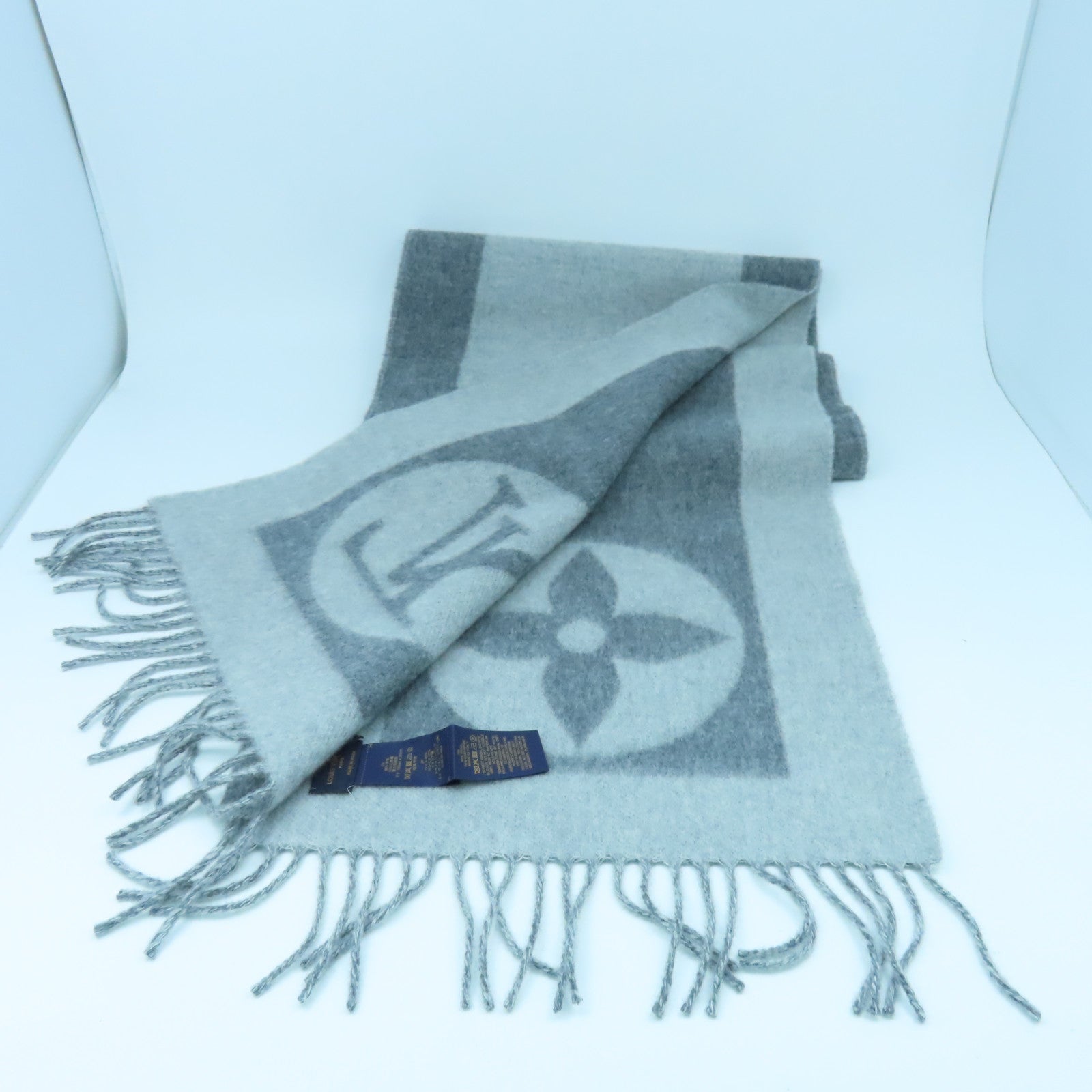 LOUIS VUITTON 羊毛/Cashmere Essential Scarf圍巾灰色