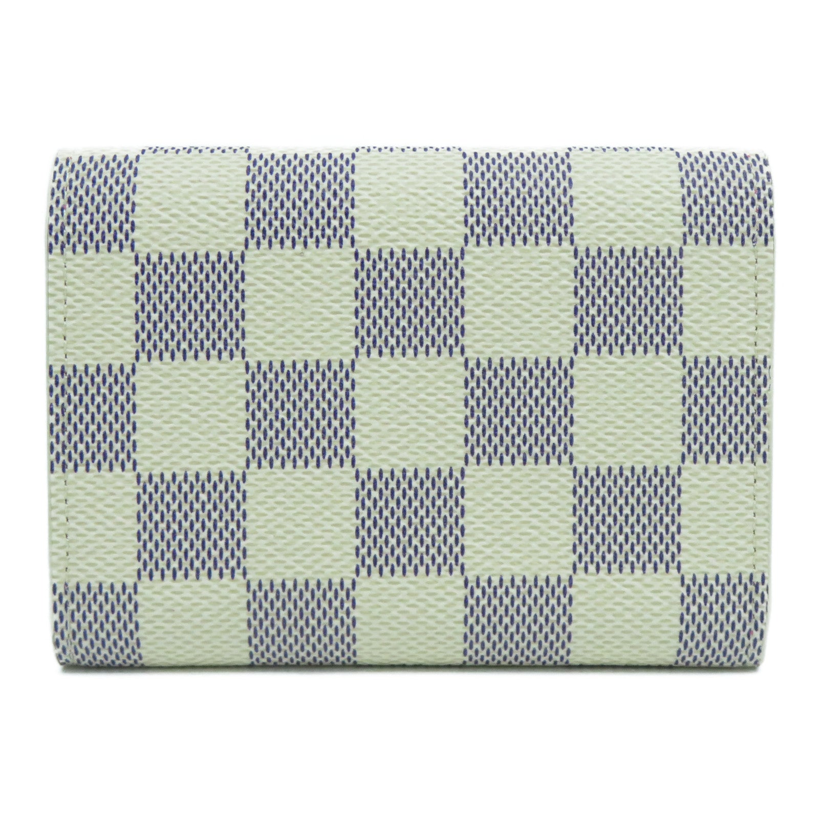 LOUIS VUITTON Damier Azur Rosalie金扣零錢包白色