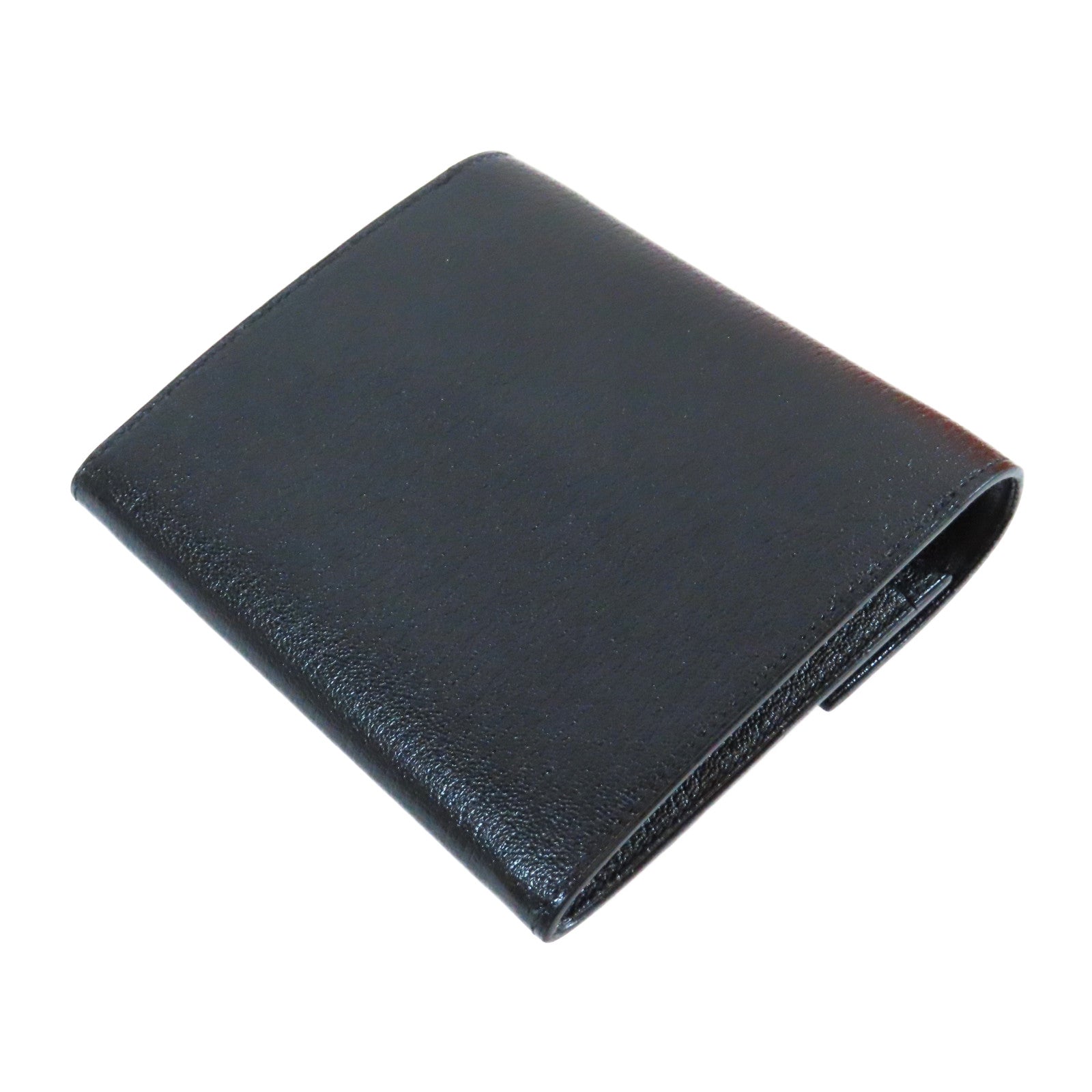 HERMES Chevre皮革Cinhetic Mini銀扣肩背袋黑色