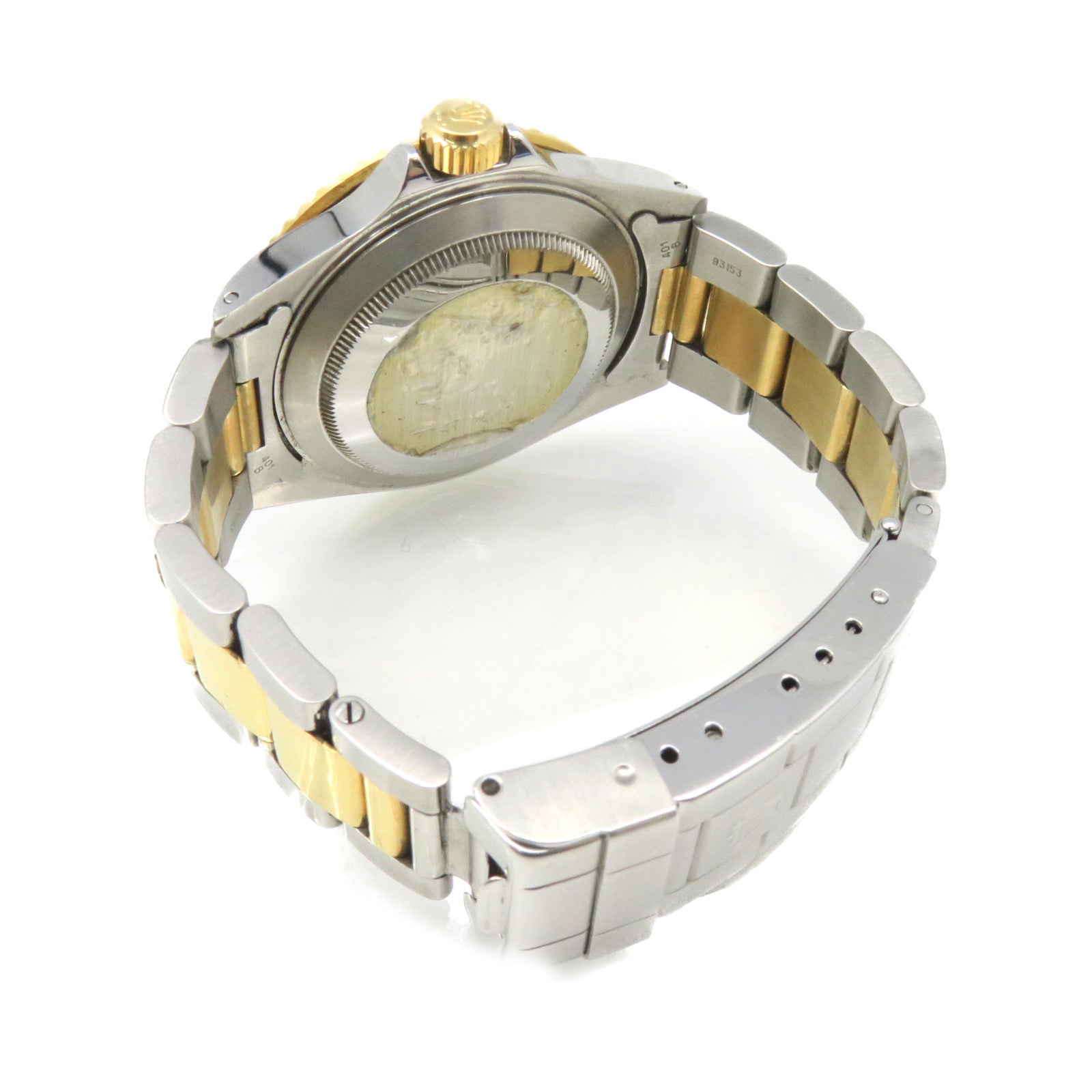 ROLEX Submarinar Date Watch 不鏽鋼/K18黃金自動機芯手錶黑色