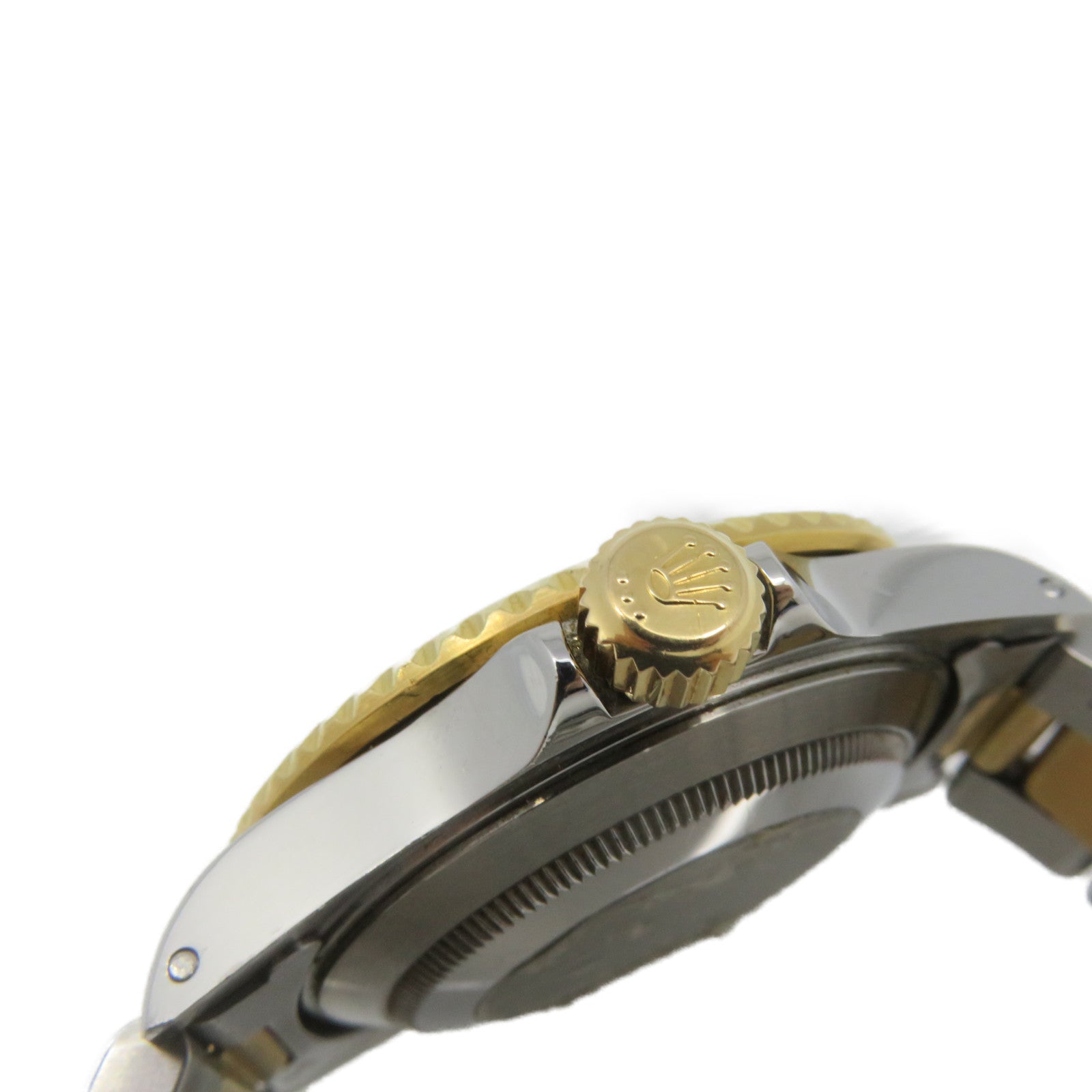 ROLEX Submarinar Date Watch 不鏽鋼/K18黃金自動機芯手錶黑色