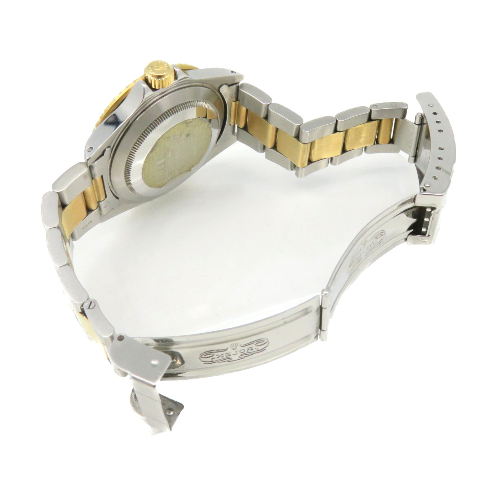 ROLEX Submarinar Date Watch 不鏽鋼/K18黃金自動機芯手錶黑色