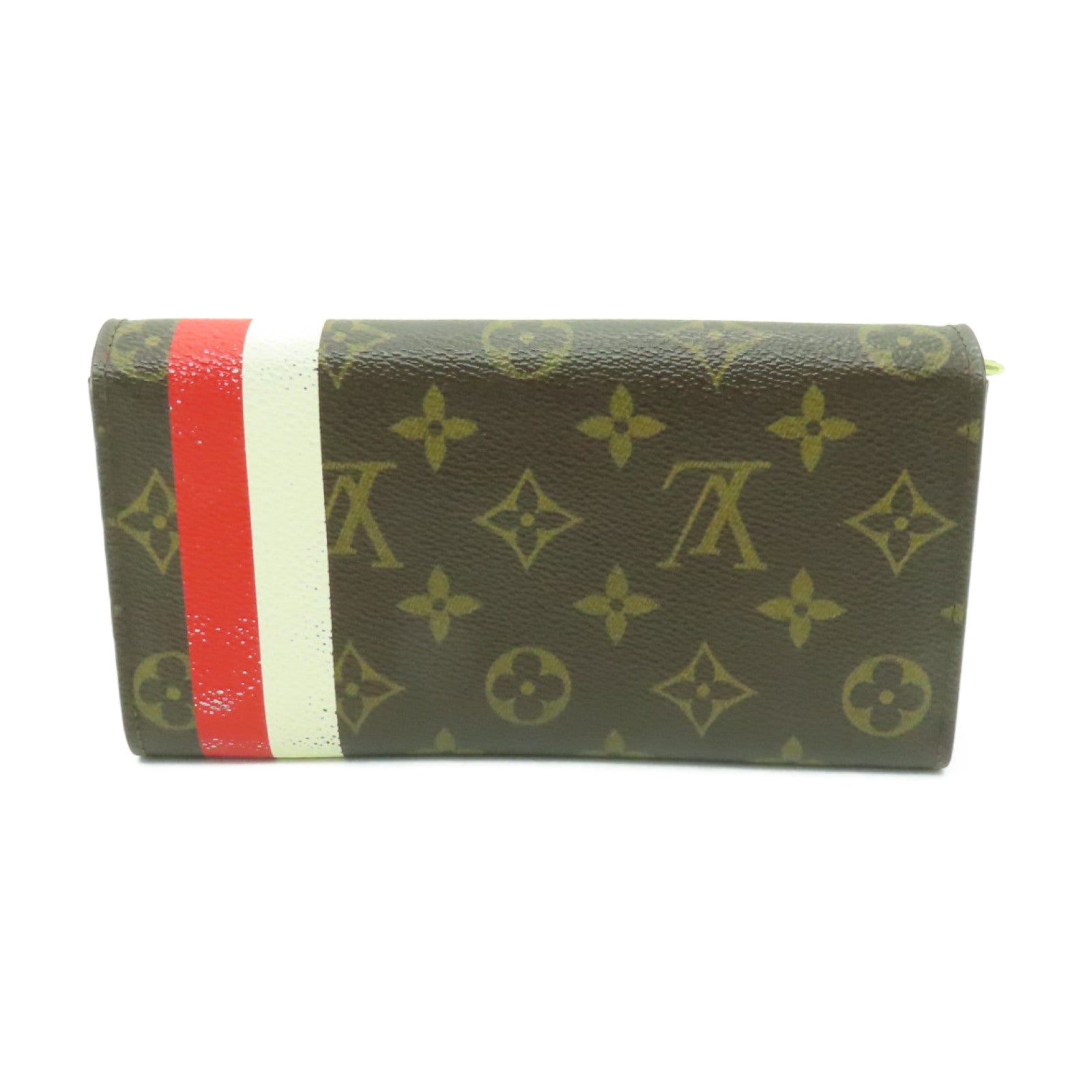 LOUIS VUITTON Monogram Groom Portefeuille Sarah金扣長錢包啡色
