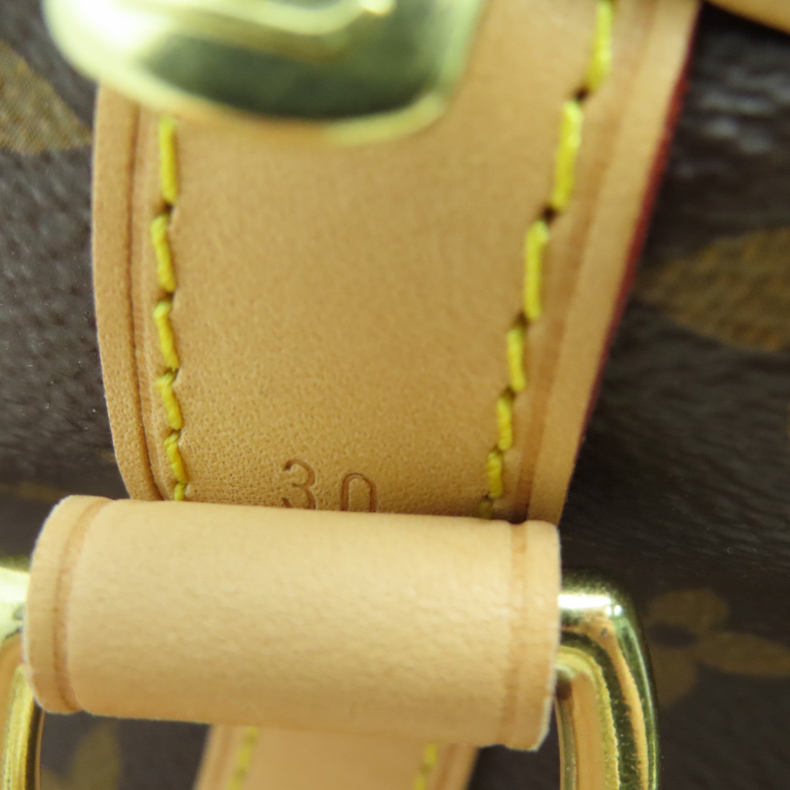 LOUIS VUITTON Monogram Speedy Bandouliere 30金扣手挽肩背兩用袋啡色