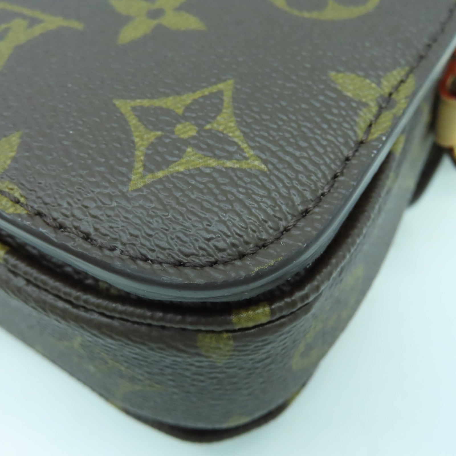 LOUIS VUITTON Monogram Pochette Metis East West金扣鏈帶手挽肩背兩用袋啡色