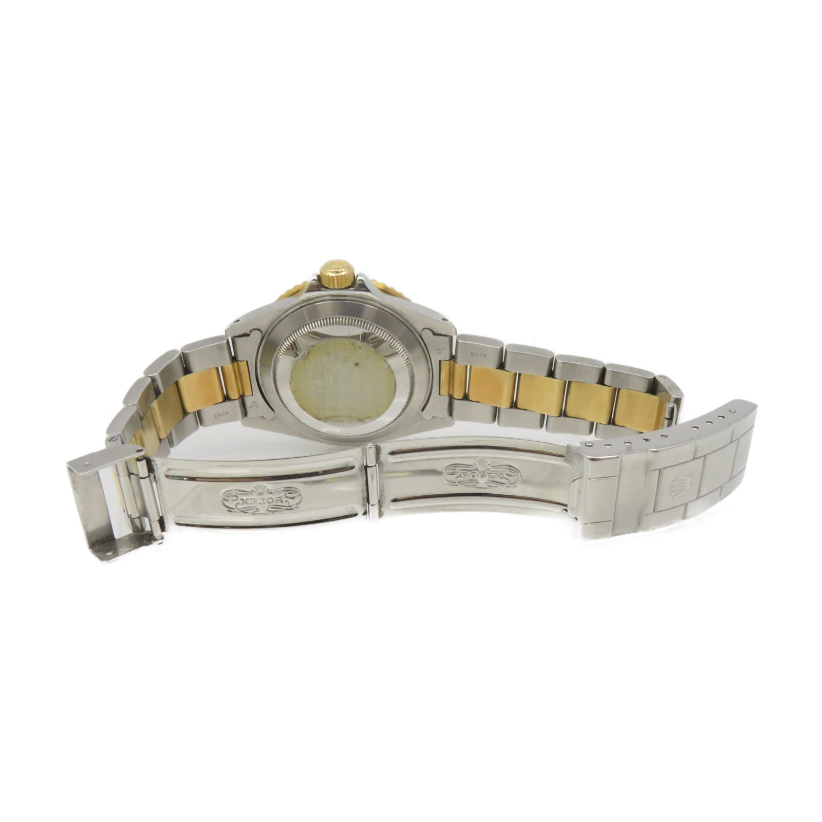 ROLEX Submarinar Date Watch 不鏽鋼/K18黃金自動機芯手錶黑色