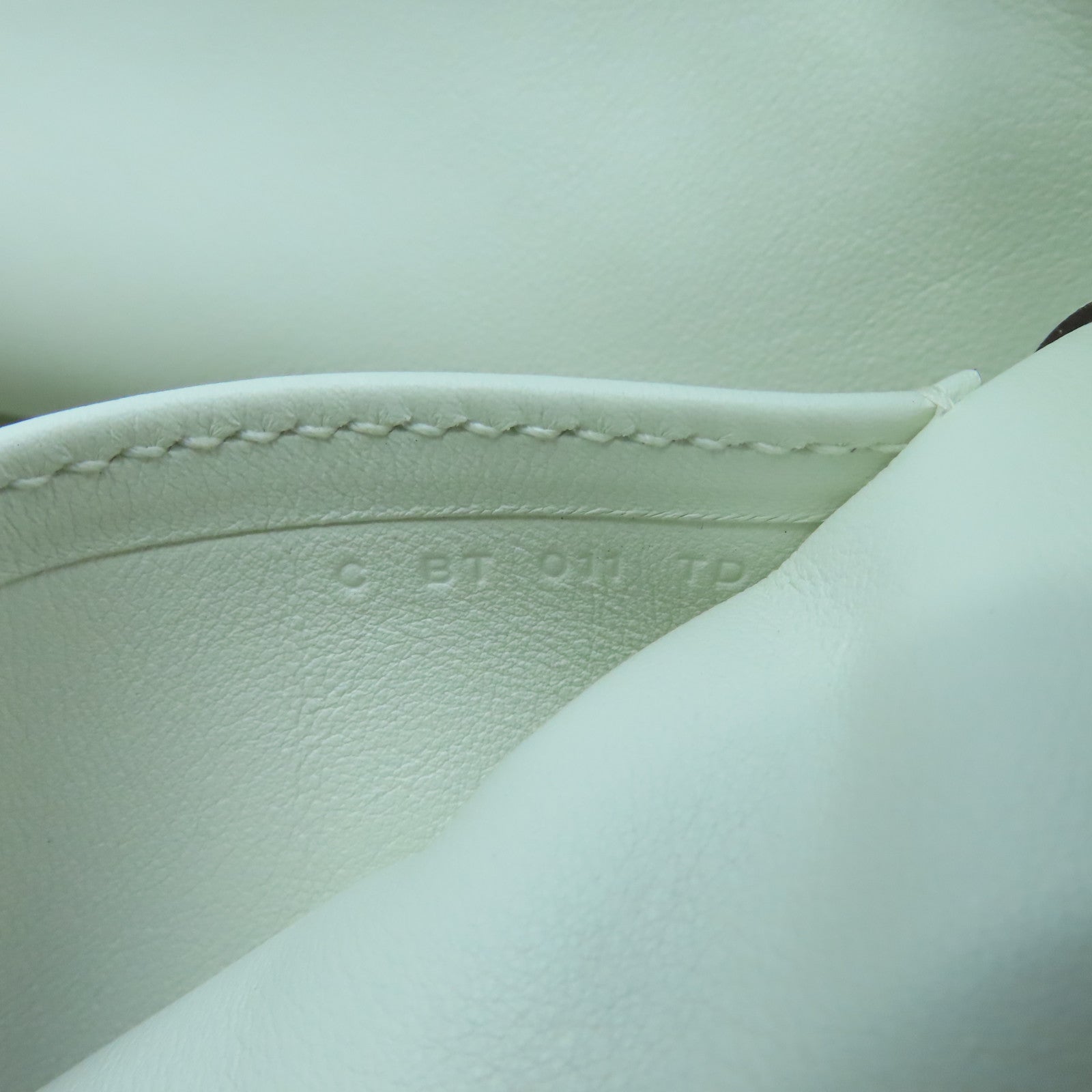 HERMES Evercolor皮革Licol Hermes 17銀扣肩背袋白色/紅色