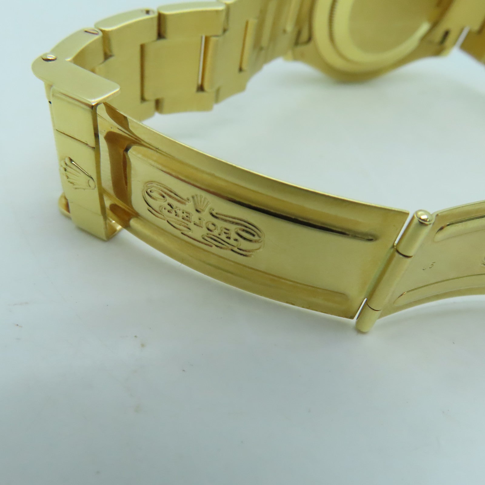 ROLEX Yacht Master 18K黃金手錶自動機芯白色