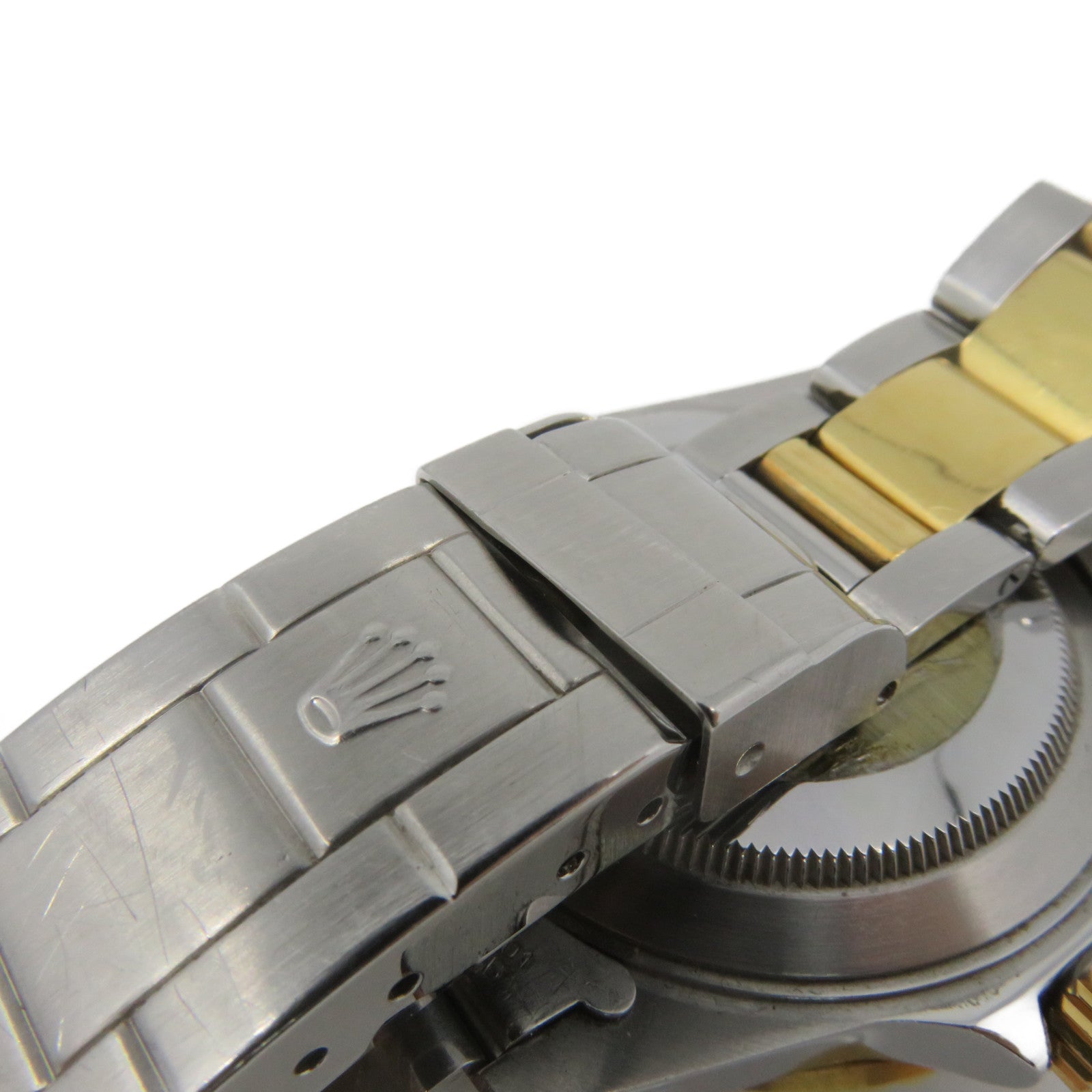 ROLEX Submarinar Date Watch 不鏽鋼/K18黃金自動機芯手錶黑色
