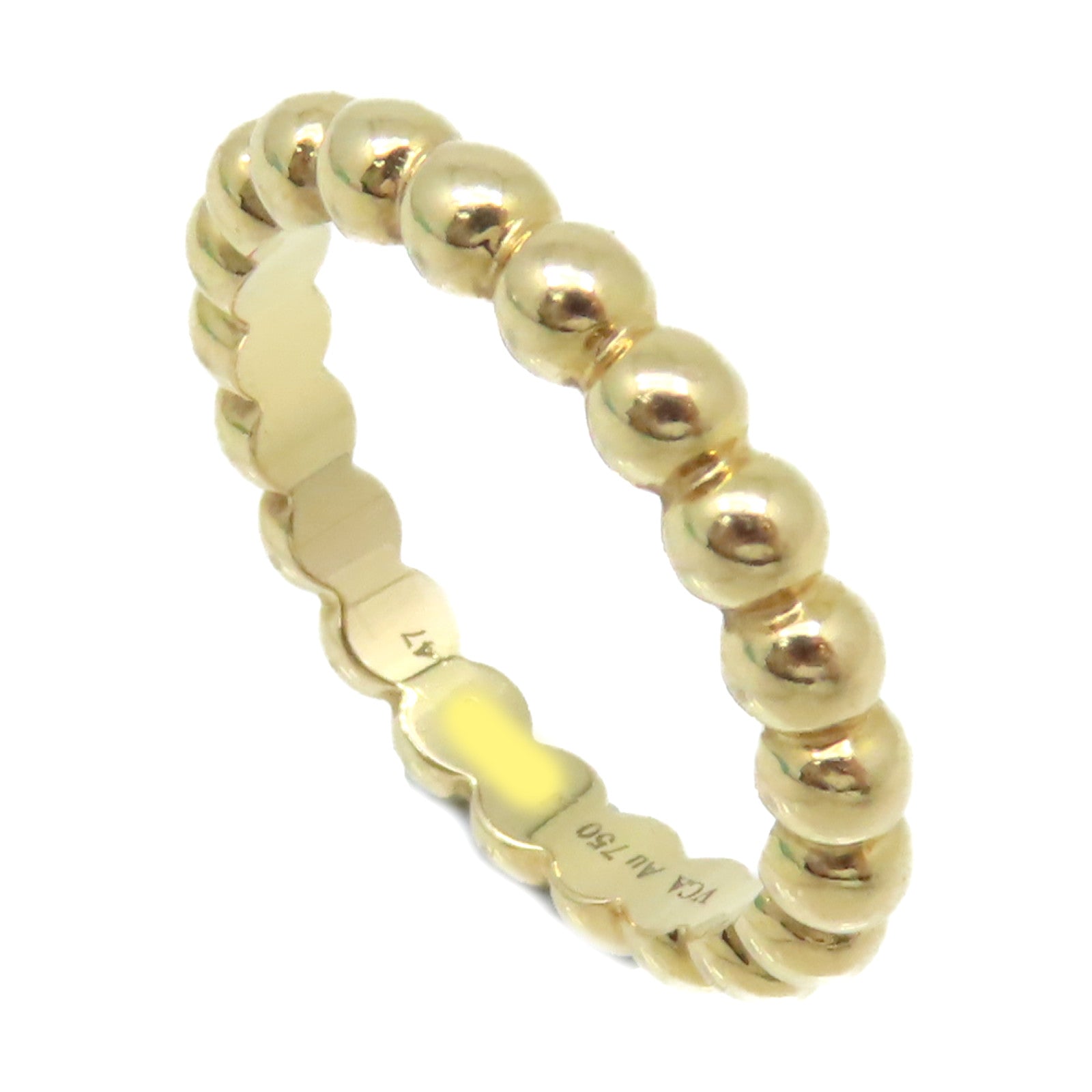 Van Cleef & Arpels 【激減優惠】18K黃金Perlee Pearls of Gold Ring戒指US#47