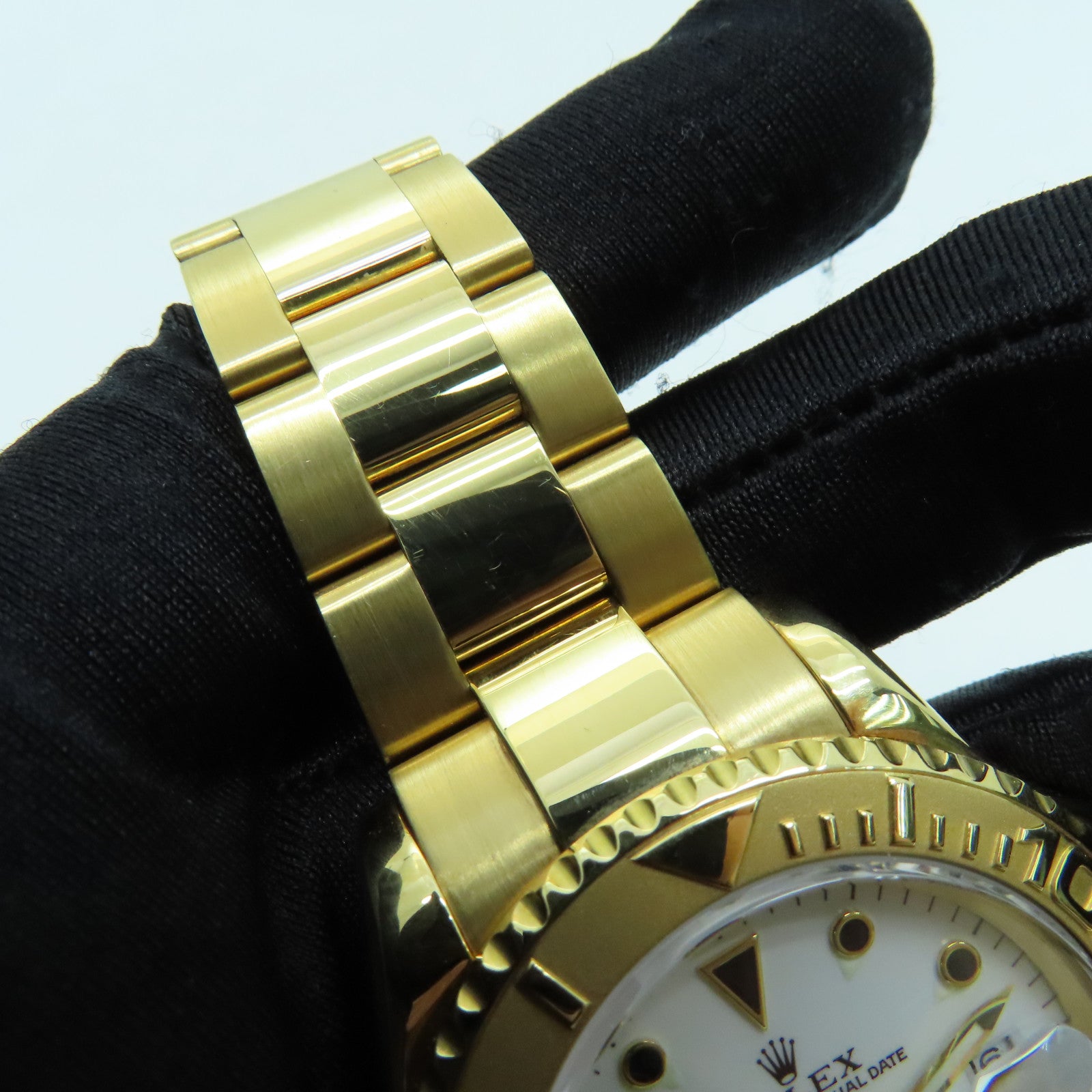 ROLEX Yacht Master 18K黃金手錶自動機芯白色