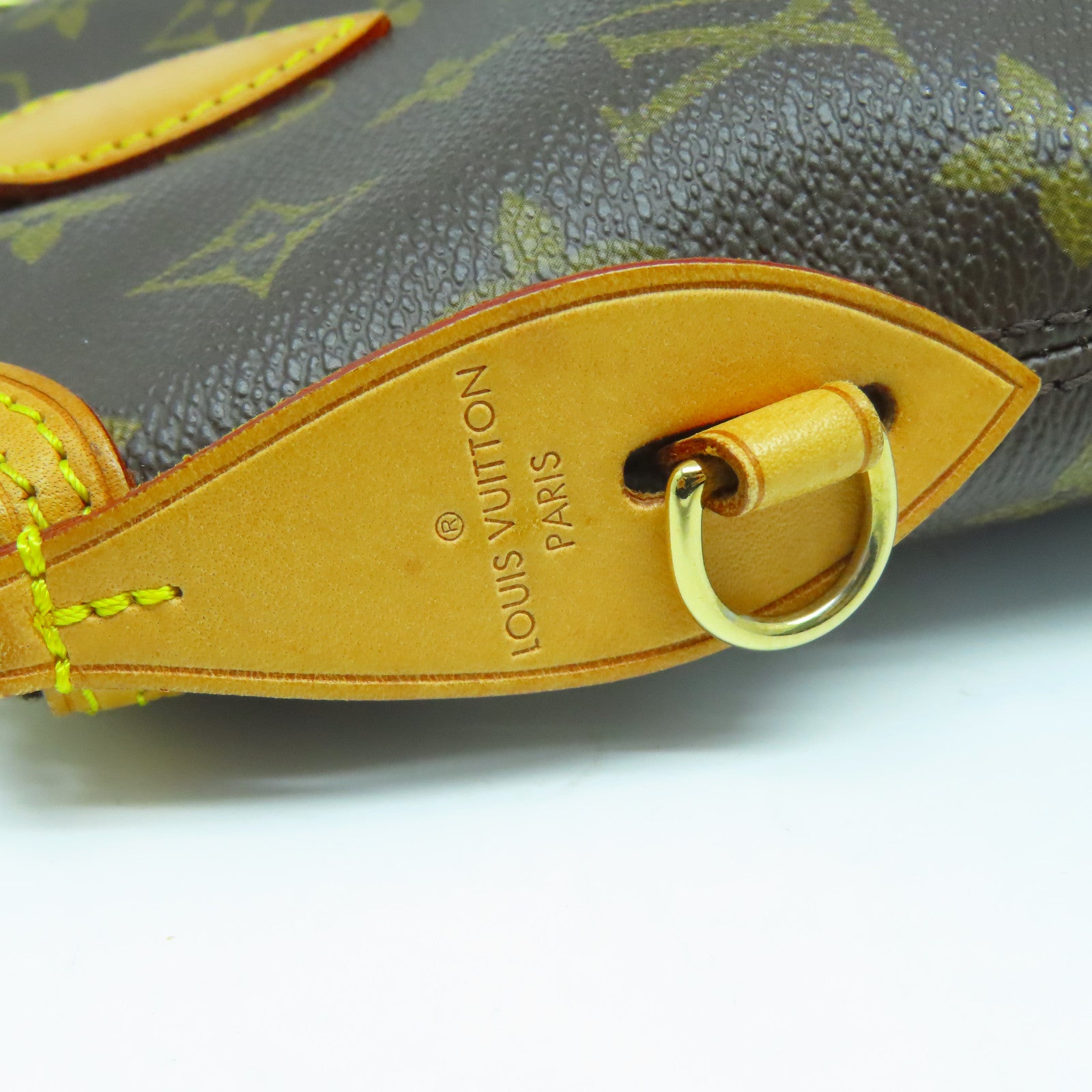 LOUIS VUITTON Monogram Lockit金扣手挽袋啡色