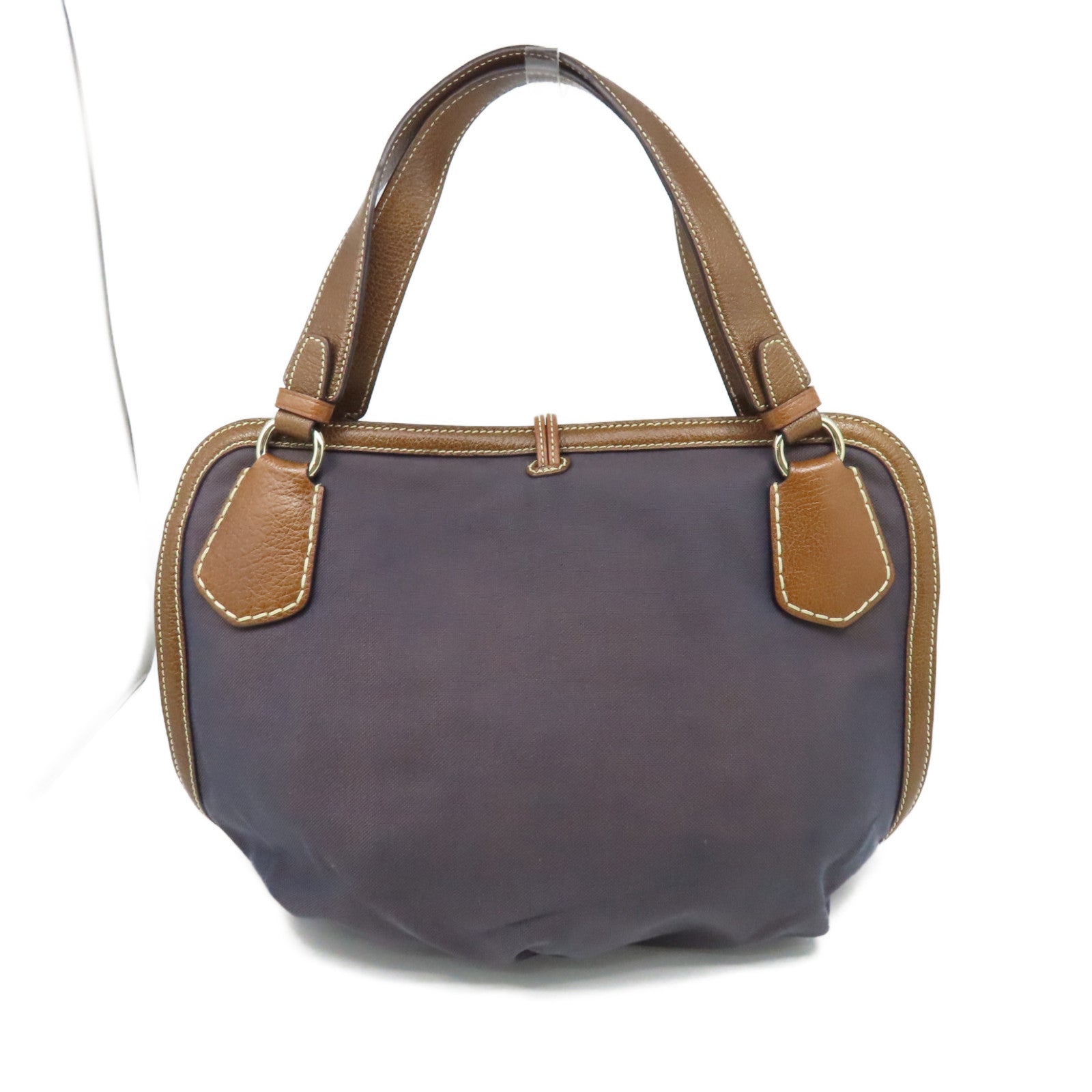 CELINE 帆布Shoulder Bag銀扣肩背袋深藍色