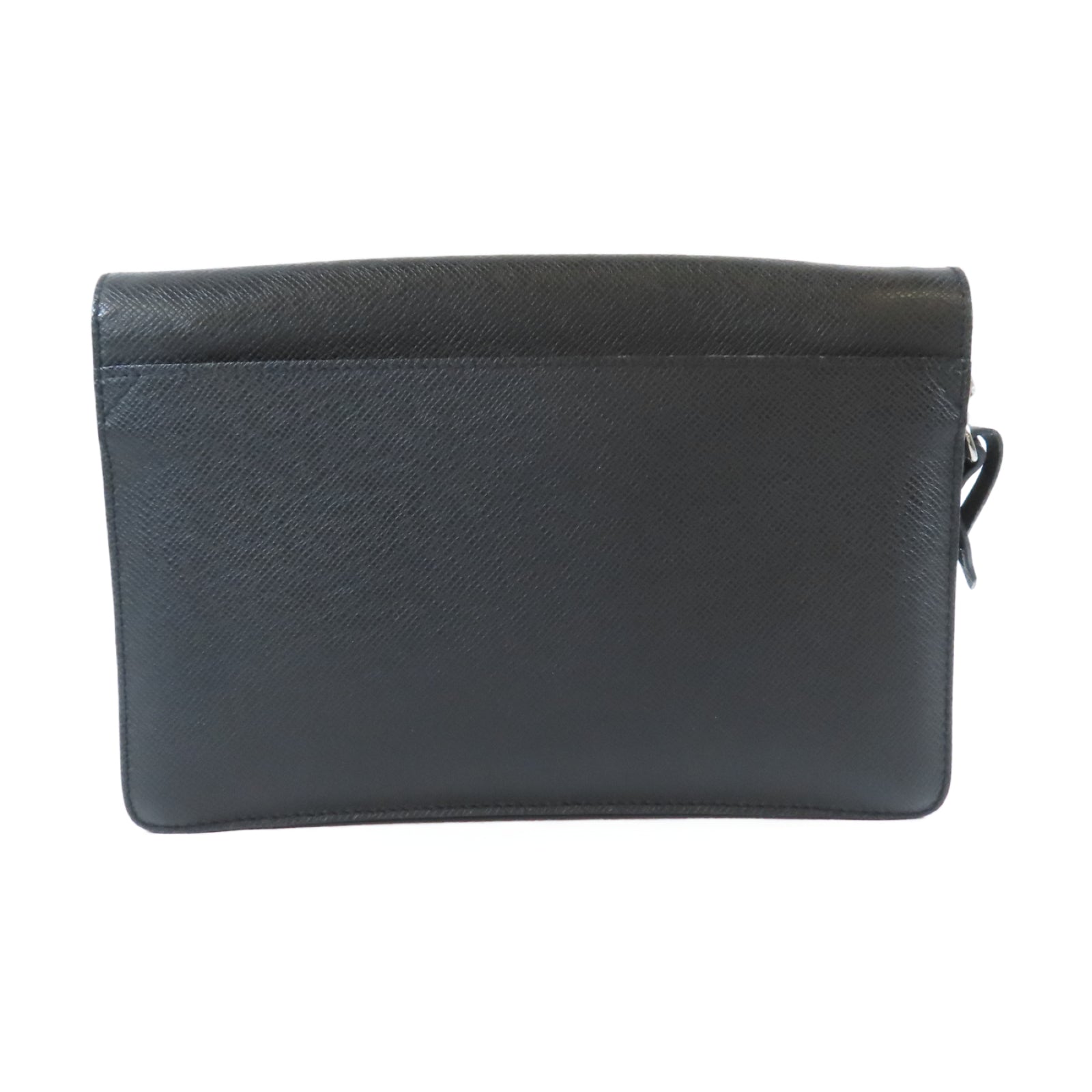 LOUIS VUITTON 牛皮皮革Neo Bellaia Clutch銀扣手拿包黑色