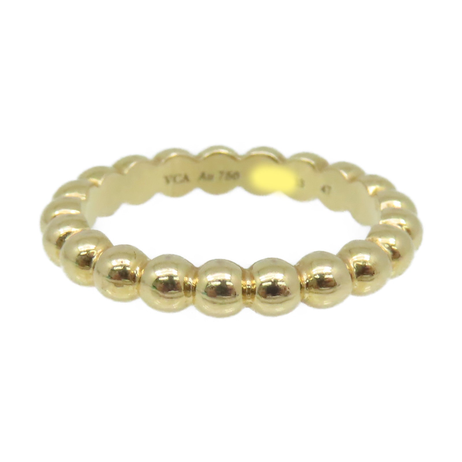 Van Cleef & Arpels 【激減優惠】18K黃金Perlee Pearls of Gold Ring戒指US#47