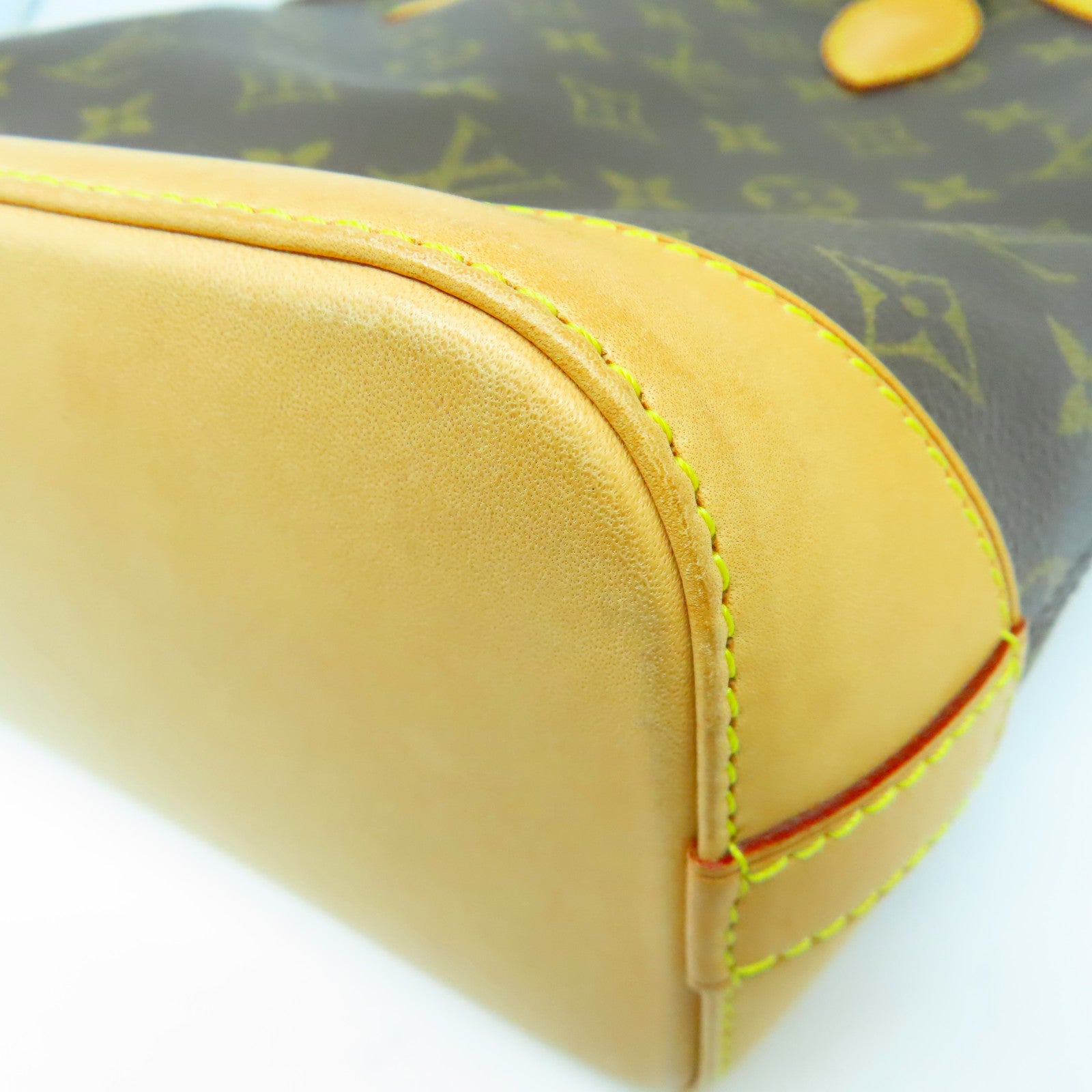 LOUIS VUITTON Monogram Lockit金扣手挽袋啡色