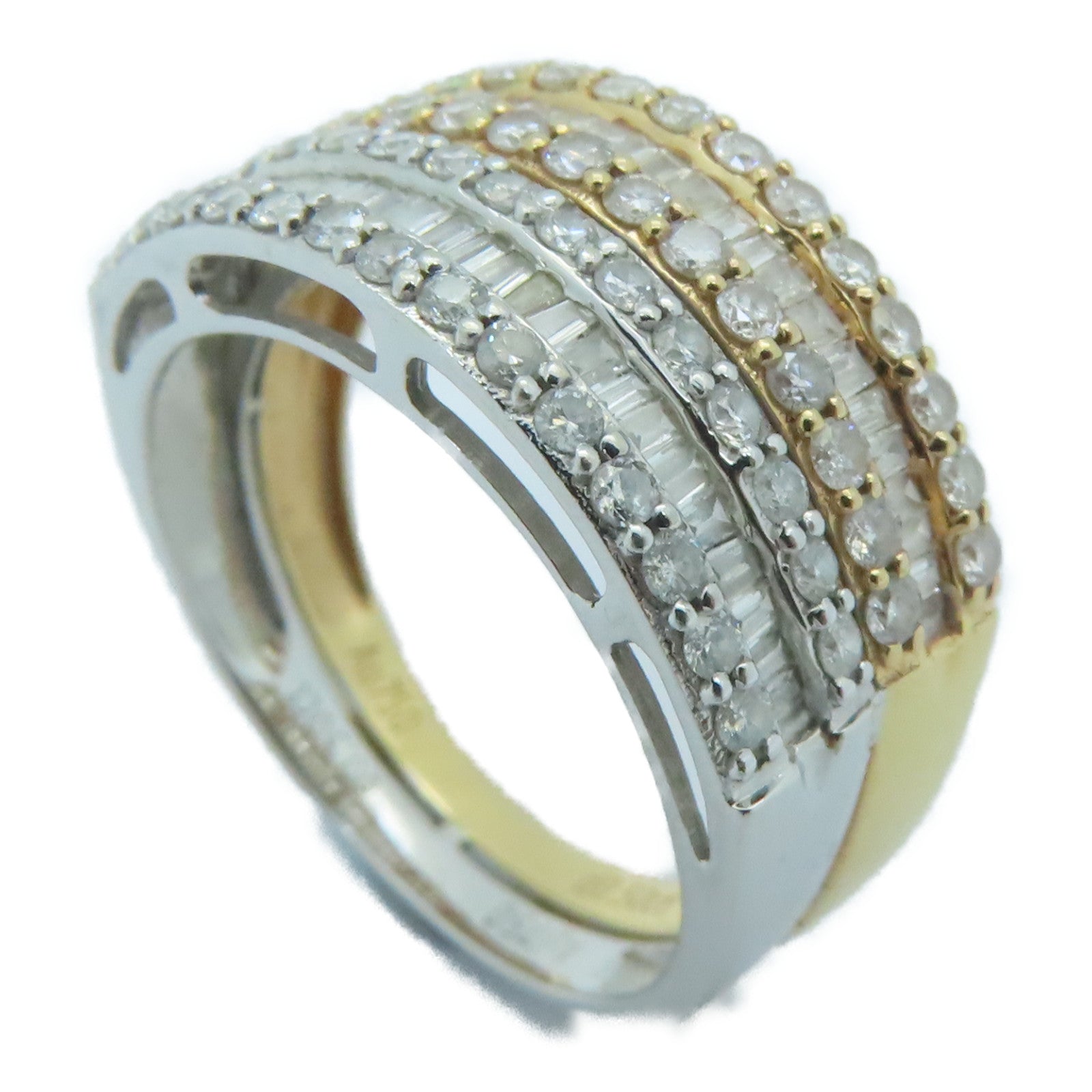 JEWELRY 18K白金/玫瑰金Diamond Ring0.50ct钻石戒指US#6