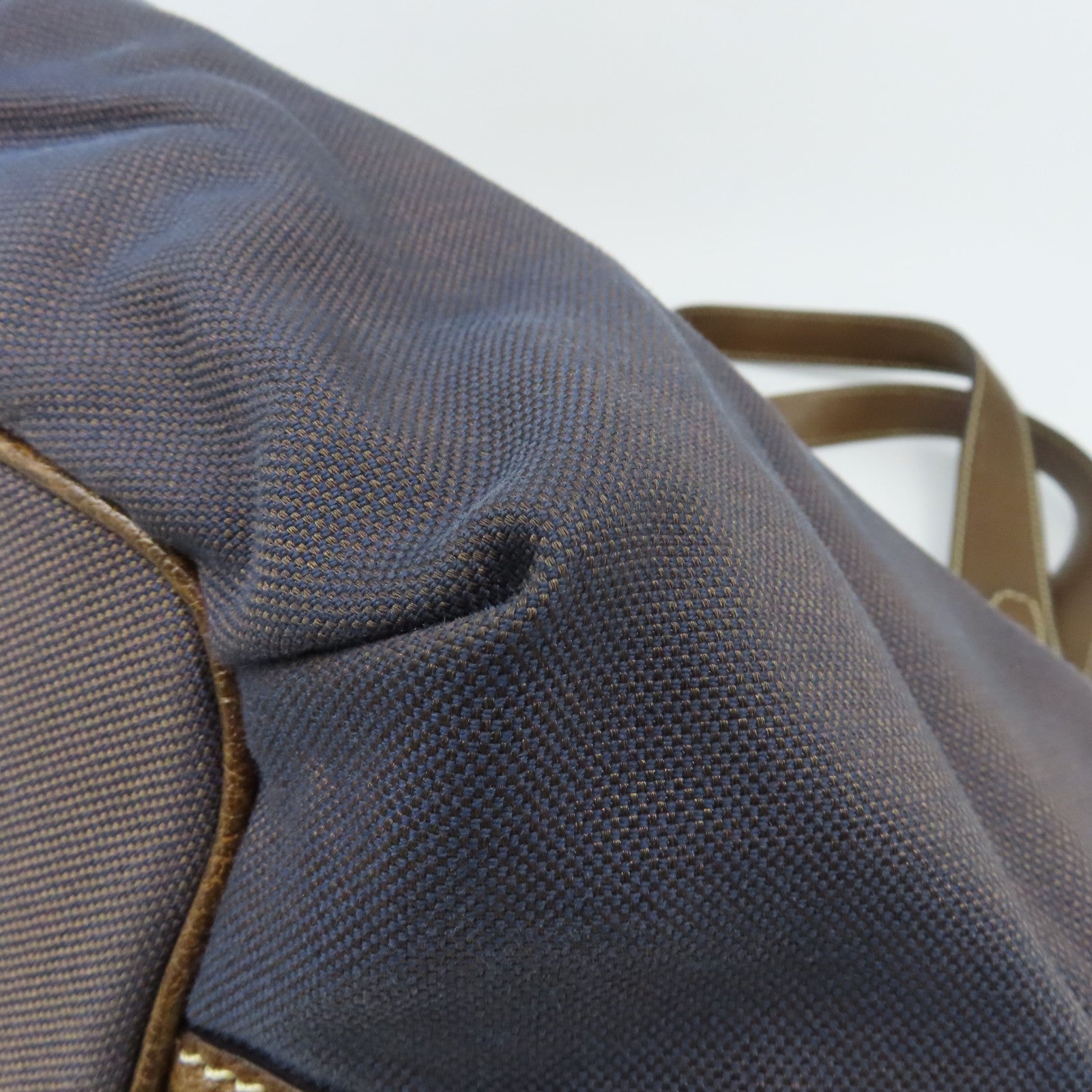 CELINE 帆布Shoulder Bag銀扣肩背袋深藍色