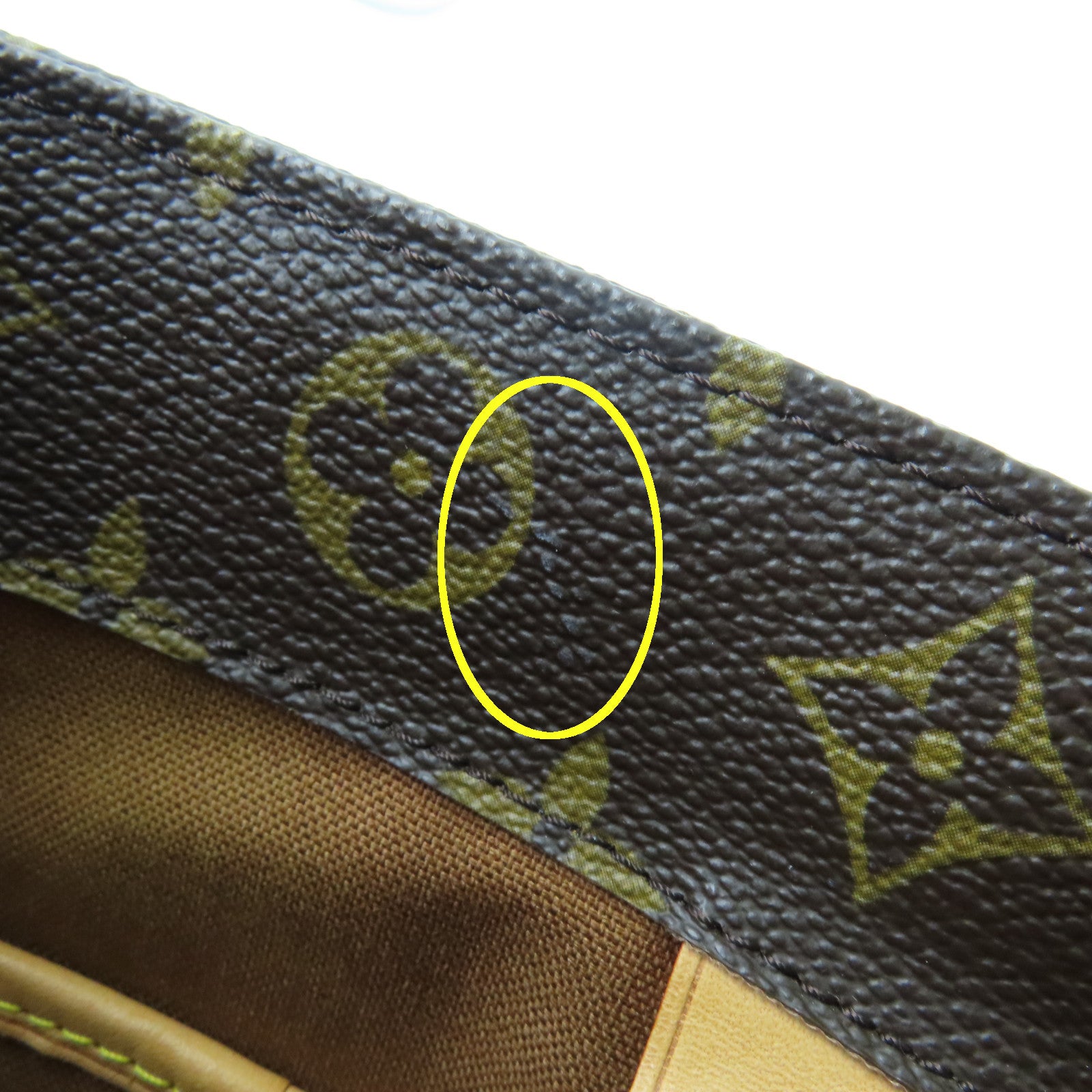 LOUIS VUITTON Monogram Vavin GM Gold Buckle Handle Bag Brown