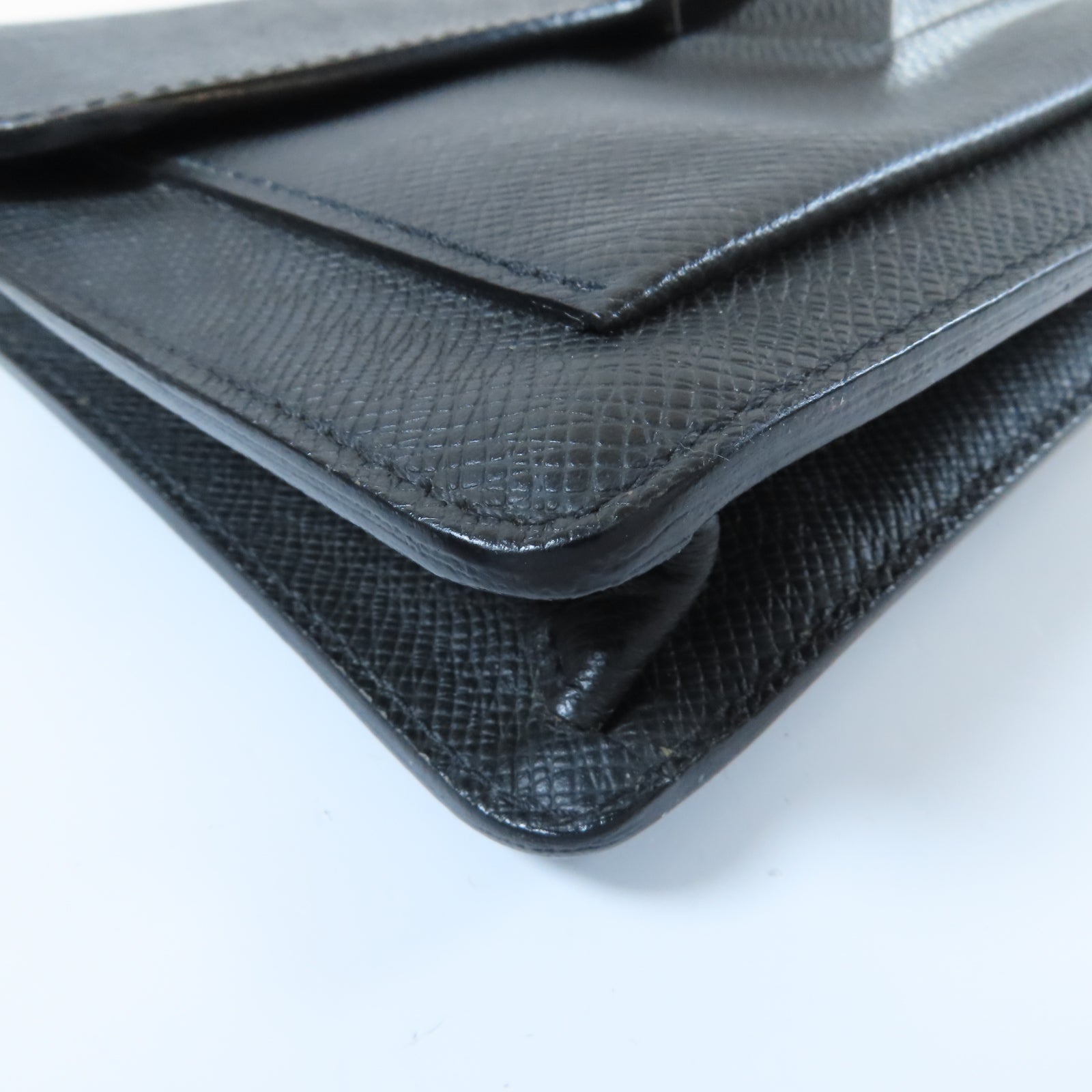 LOUIS VUITTON 牛皮皮革Neo Bellaia Clutch銀扣手拿包黑色