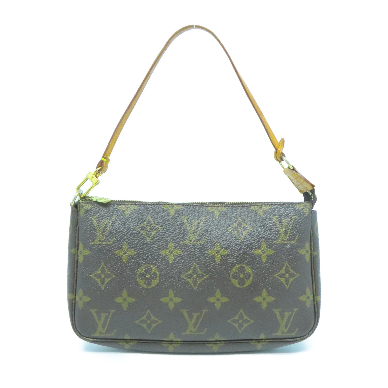 LOUIS VUITTON Monogram Pochette Accessories手挽袋啡色