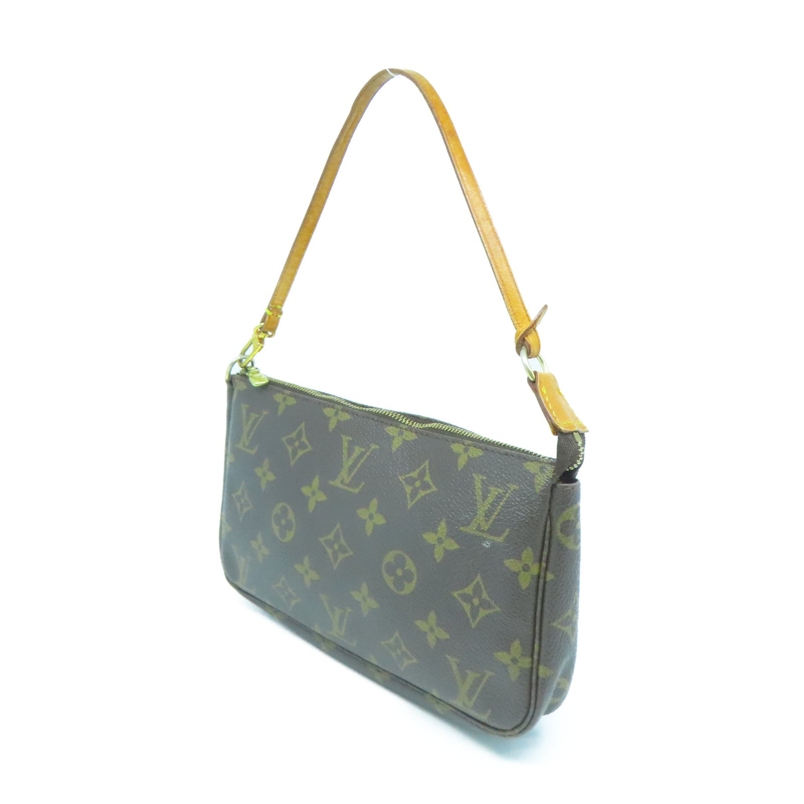 LOUIS VUITTON Monogram Pochette Accessories手挽袋啡色