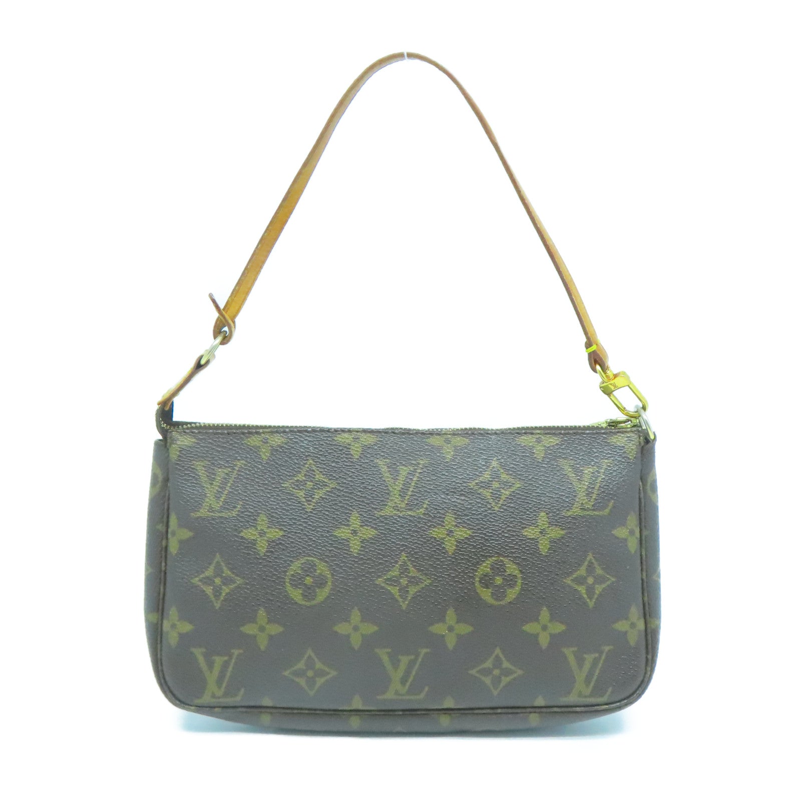 LOUIS VUITTON Monogram Pochette Accessories手挽袋啡色