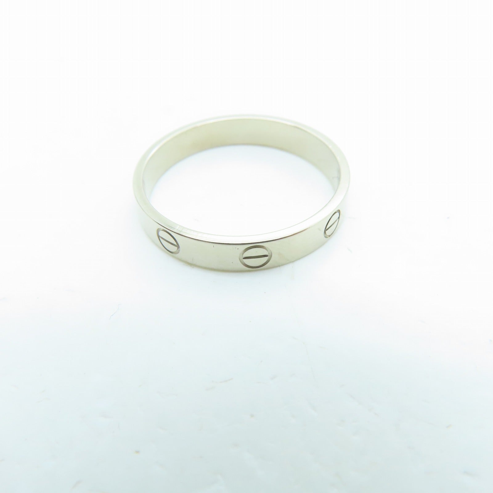 CARTIER 18K白金Love Wedding Ring戒指US#9.5/Cartier#61