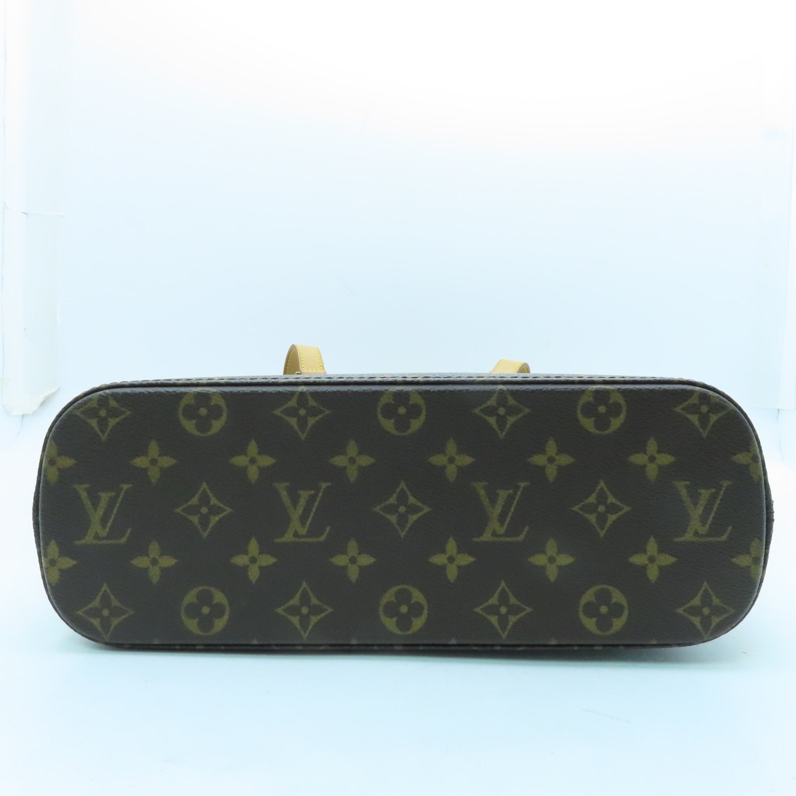 LOUIS VUITTON Monogram Vavin GM Gold Buckle Handle Bag Brown