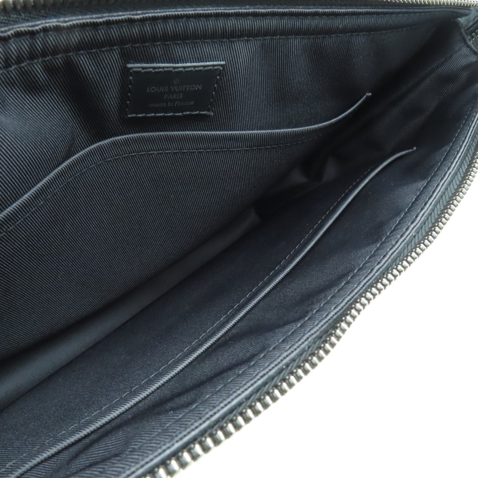 LOUIS VUITTON Monogarm Eclipse Odyssey銀扣肩背袋黑色