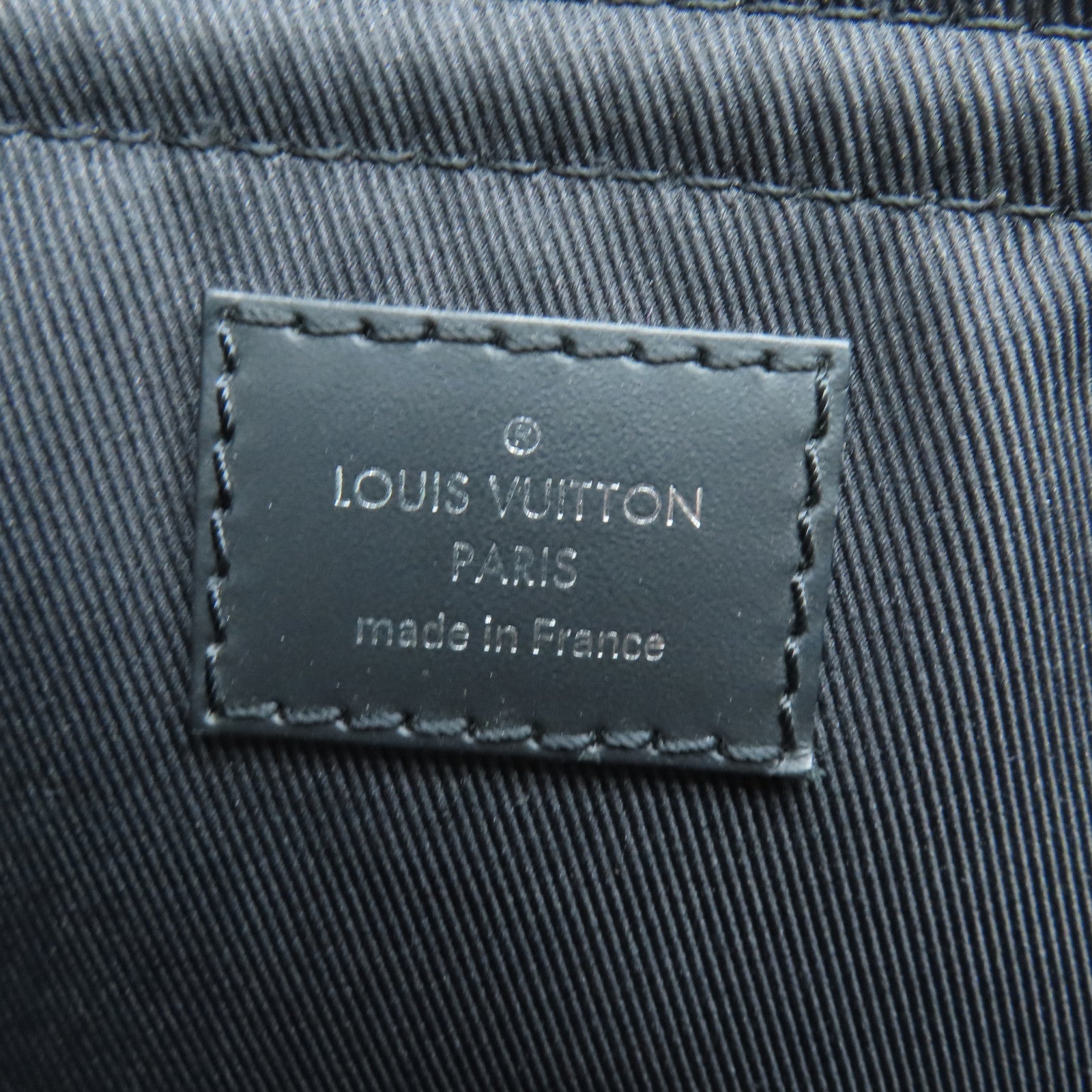 LOUIS VUITTON Monogarm Eclipse Odyssey銀扣肩背袋黑色