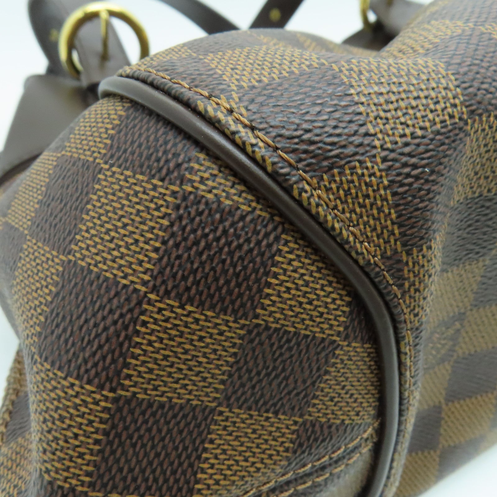 LOUIS VUITTON 【激減優惠】Damier Sistina PM金扣手挽袋啡色