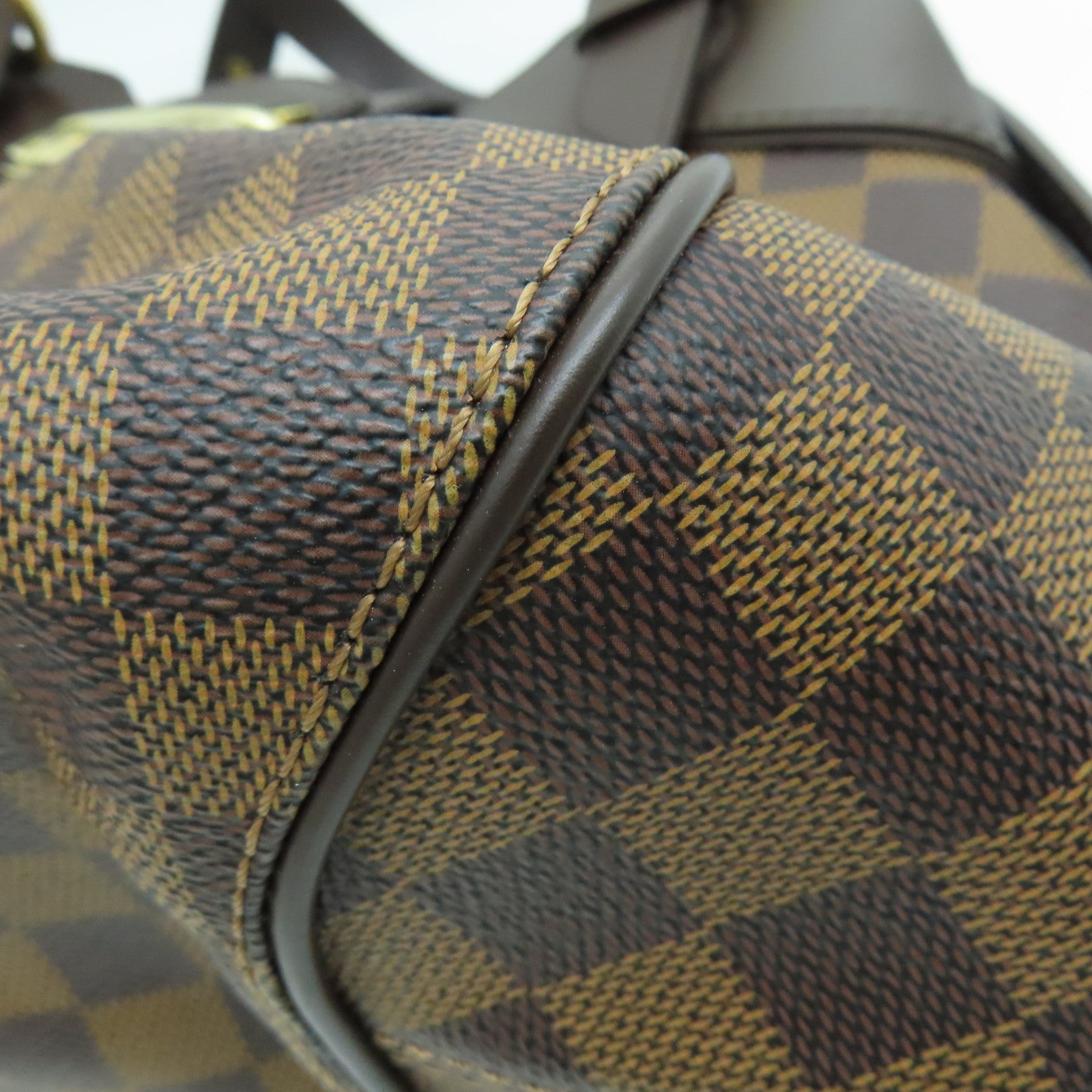 LOUIS VUITTON 【激減優惠】Damier Sistina PM金扣手挽袋啡色
